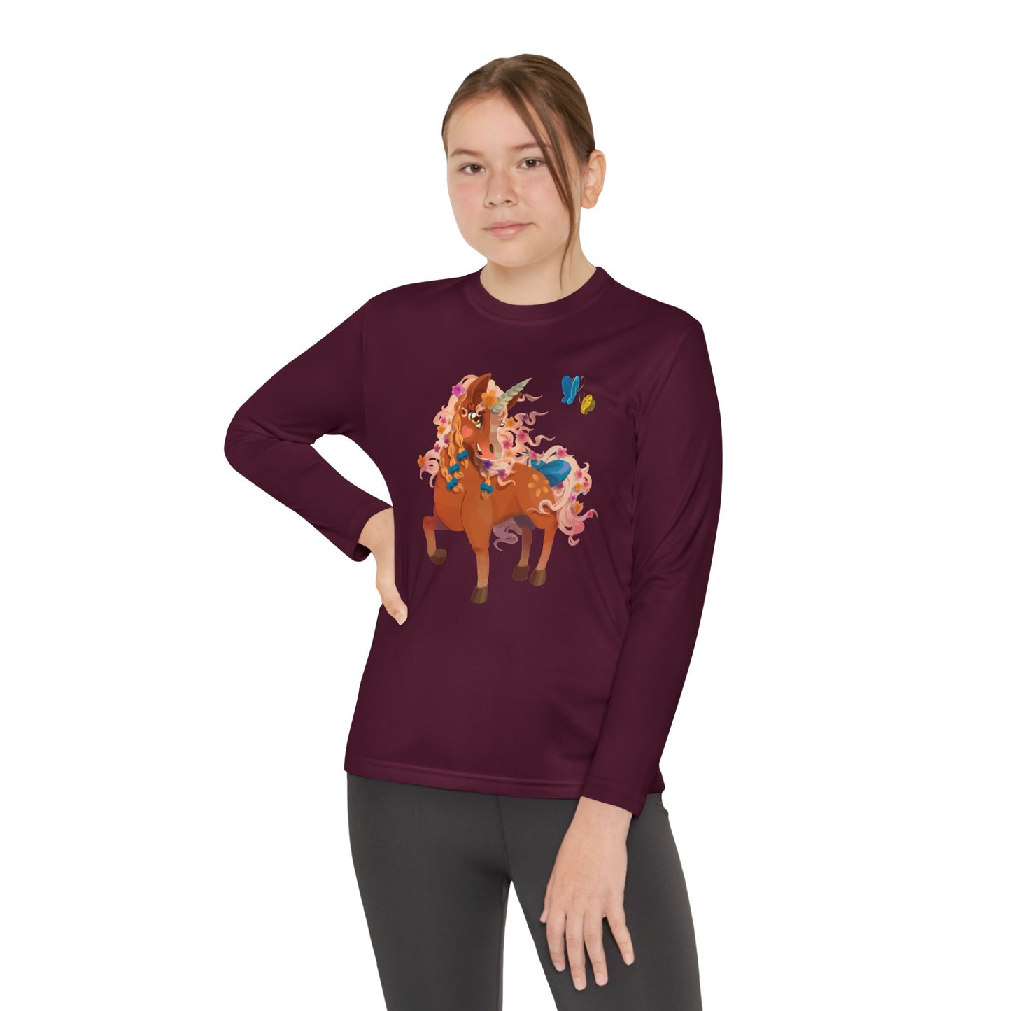Youth Long Sleeve Tee - Gwenhwyer Unicorn