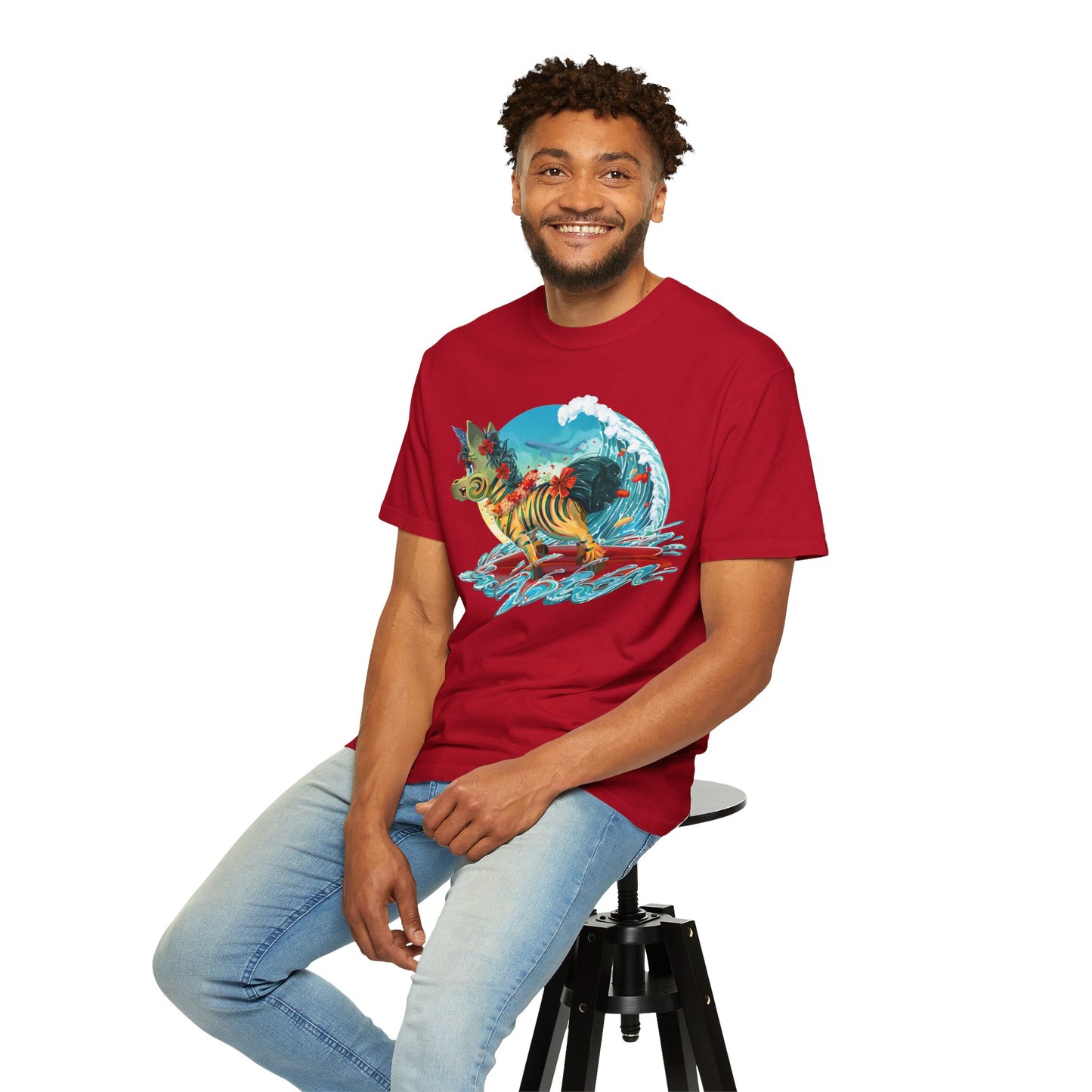 LeeNeigh Goes Surfing Unisex T-shirt