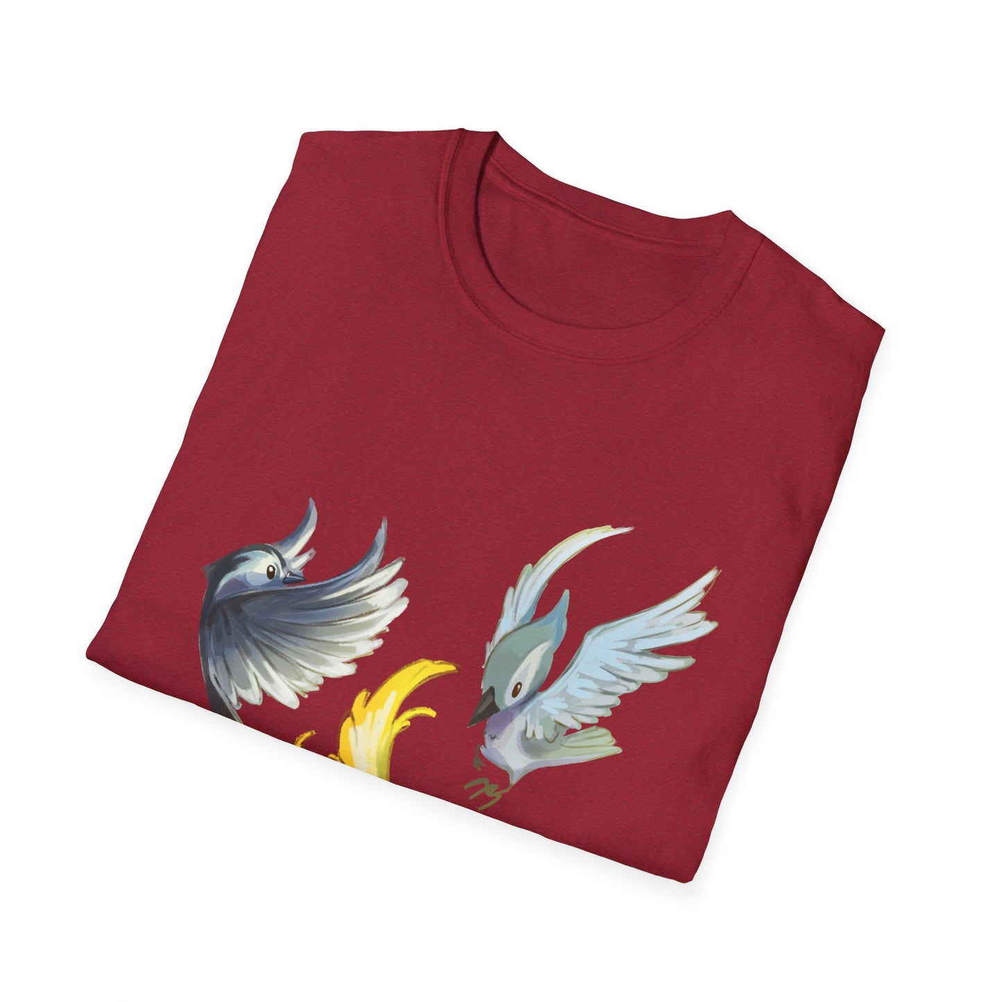 Busy Birds Unisex Softstyle T-Shirt