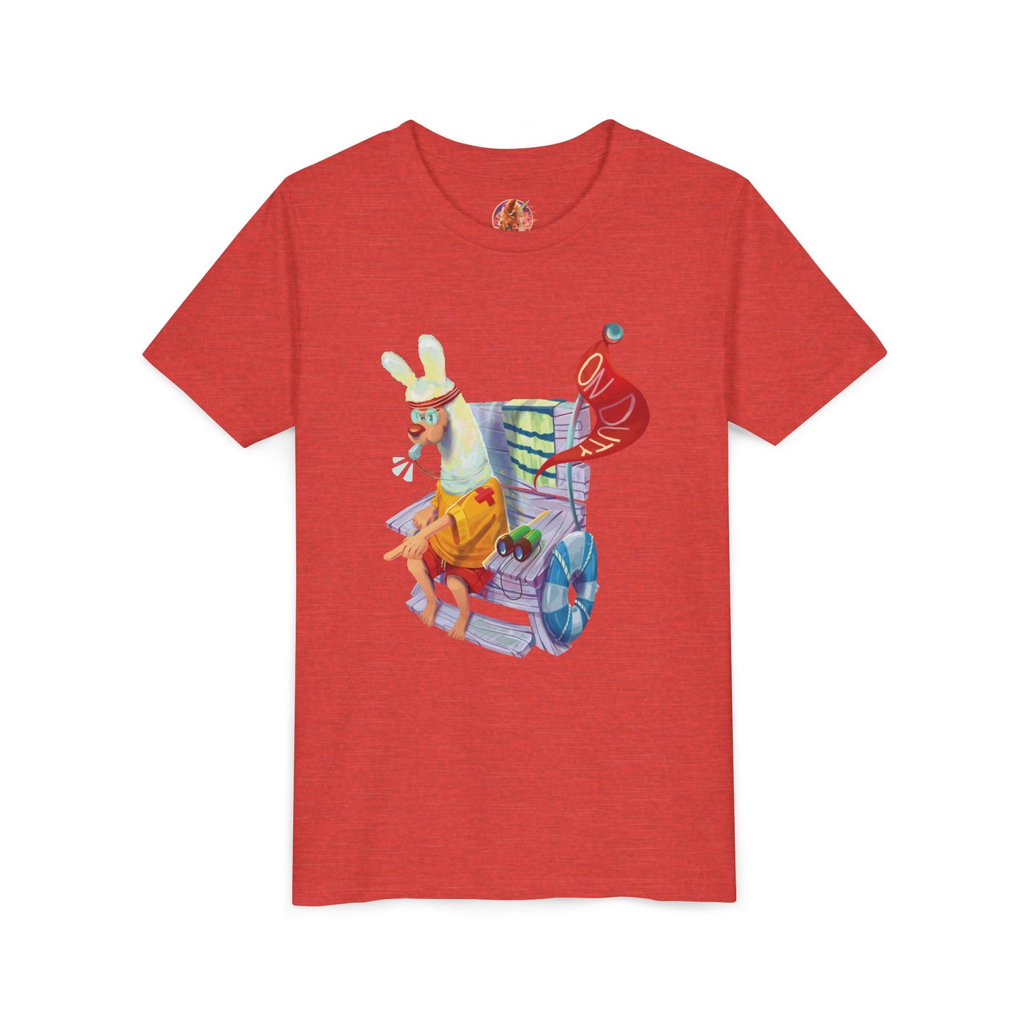 Larry the Llama Plays Lifeguard Kids T-Shirt