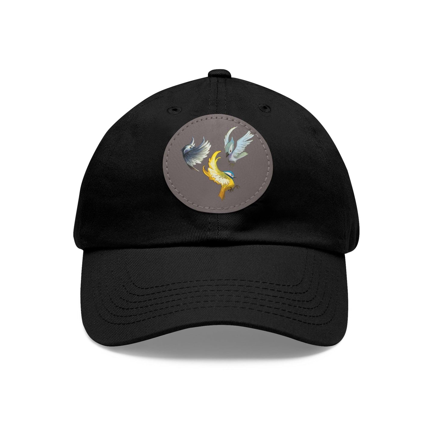 Dad Hat with Leather Patch (Round) - Claires Unicorn Adventures