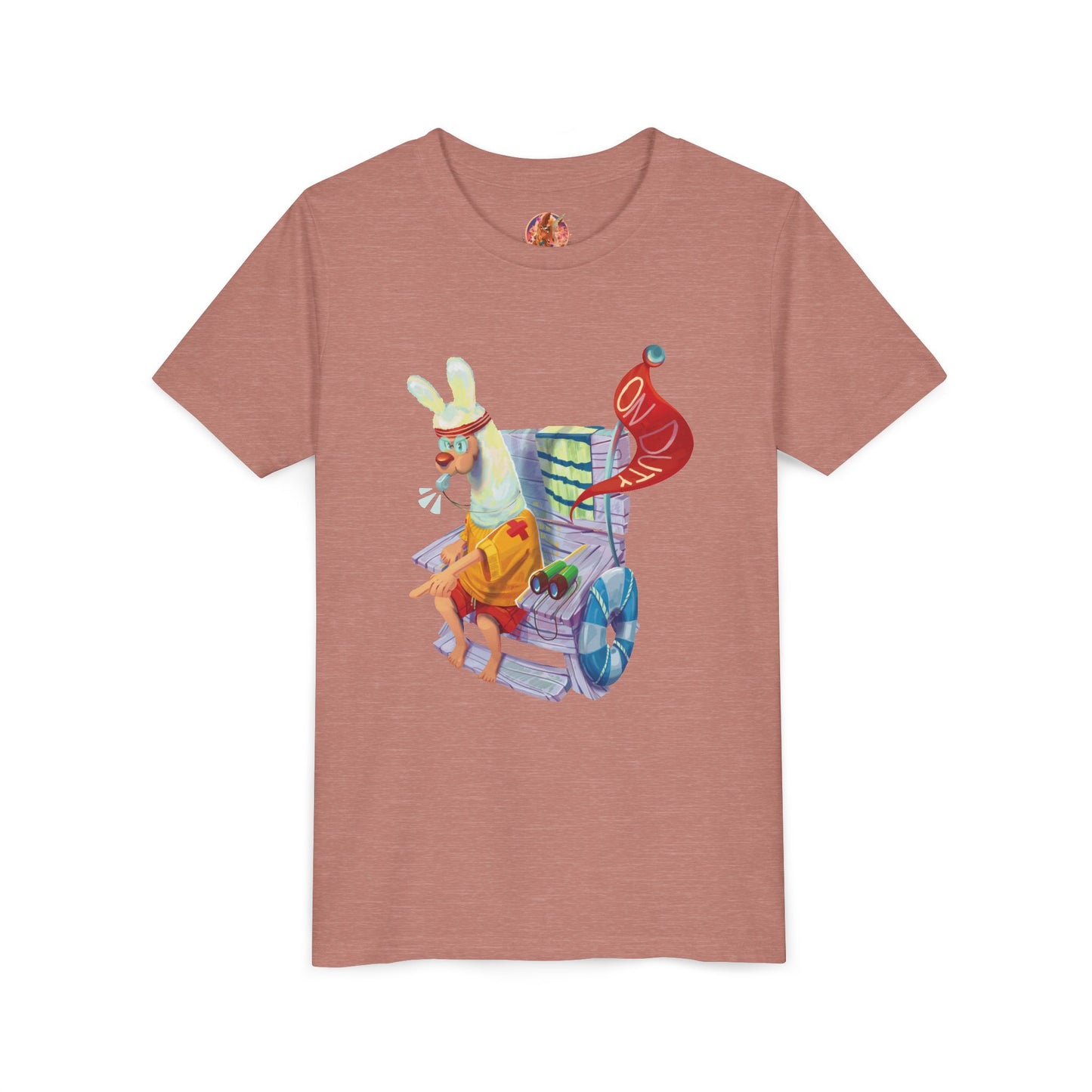 Larry the Llama Plays Lifeguard Kids T-Shirt