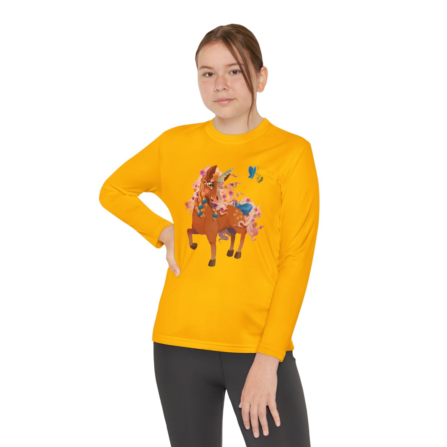 Youth Long Sleeve Tee - Gwenhwyer Unicorn