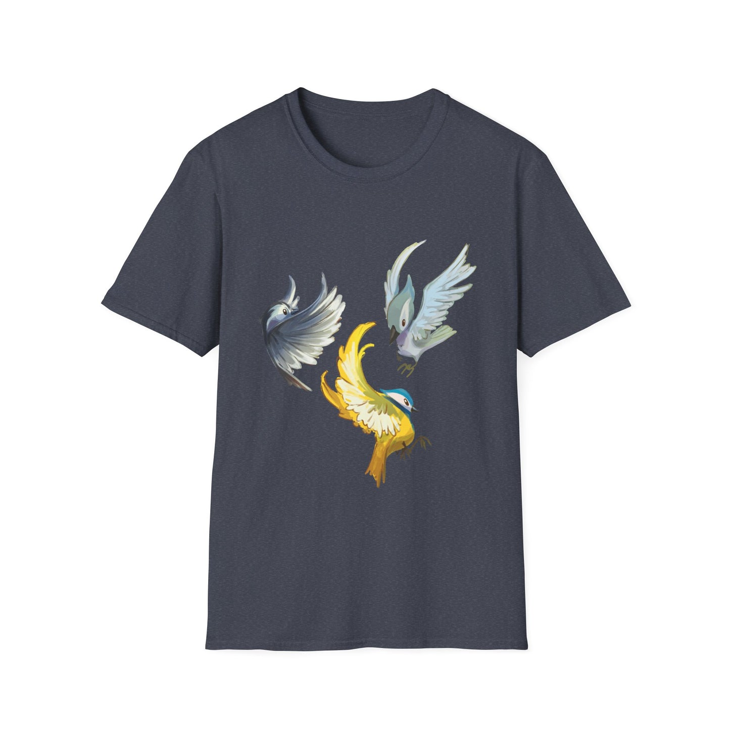 Busy Birds Unisex Softstyle T-Shirt