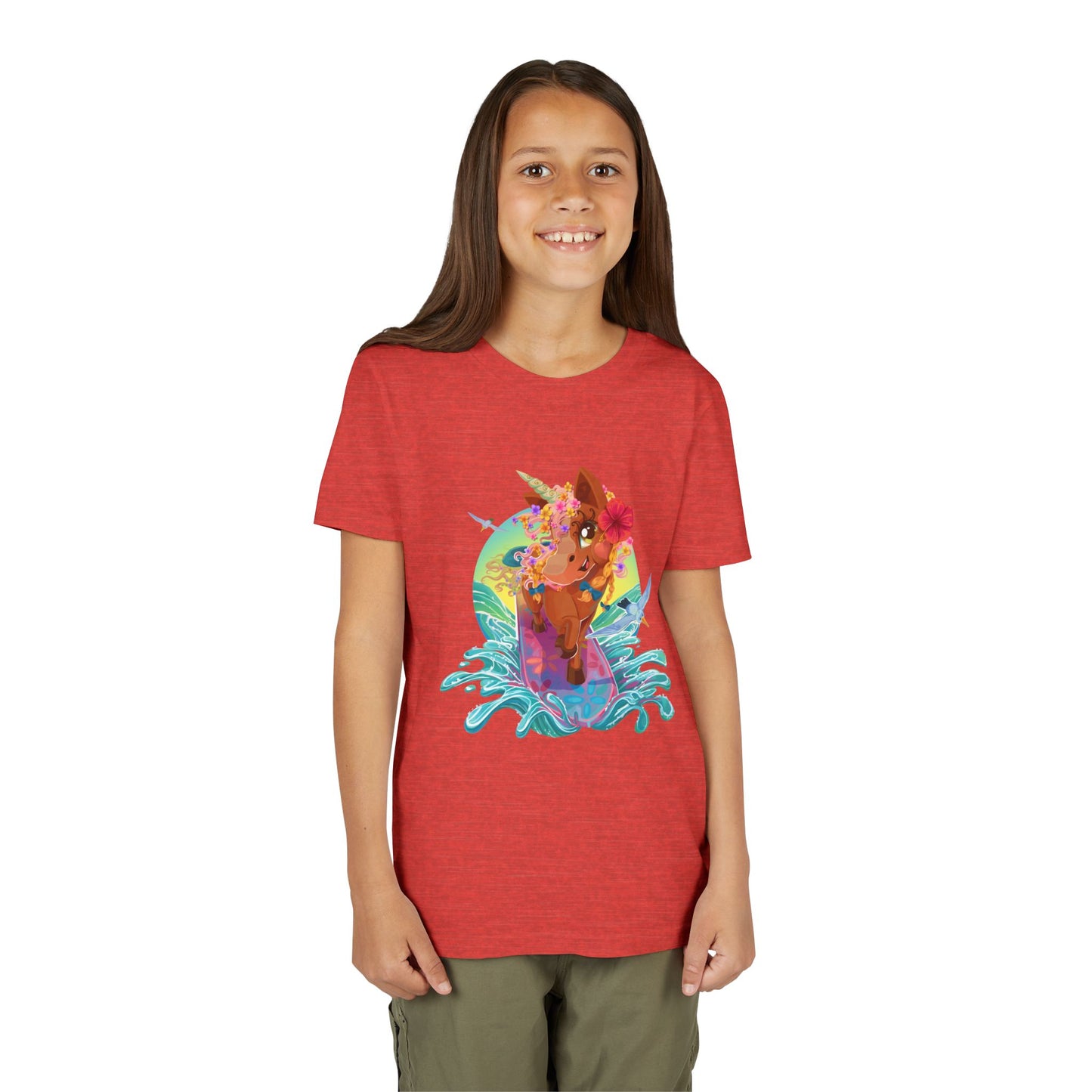Gwenhwyer's Surfing Adventure Kids T-Shirt