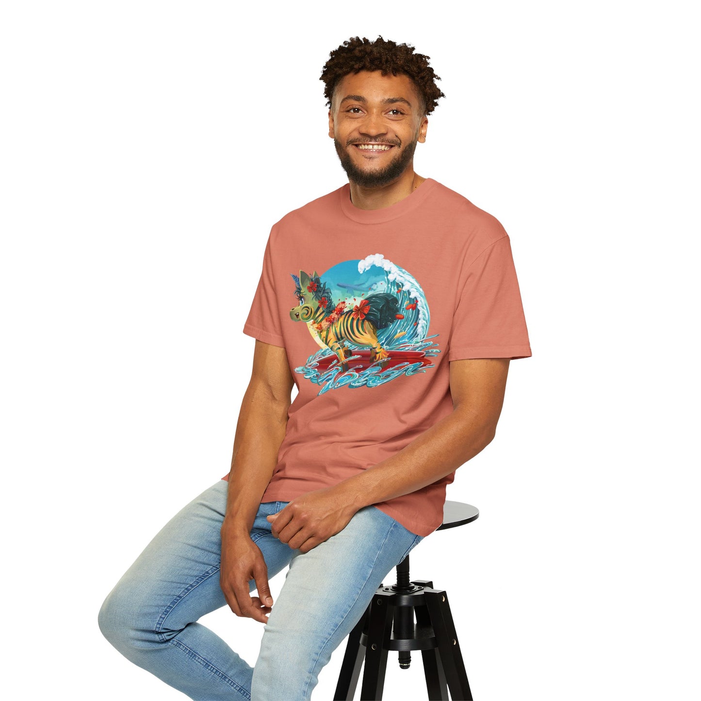 LeeNeigh Goes Surfing Unisex T-shirt