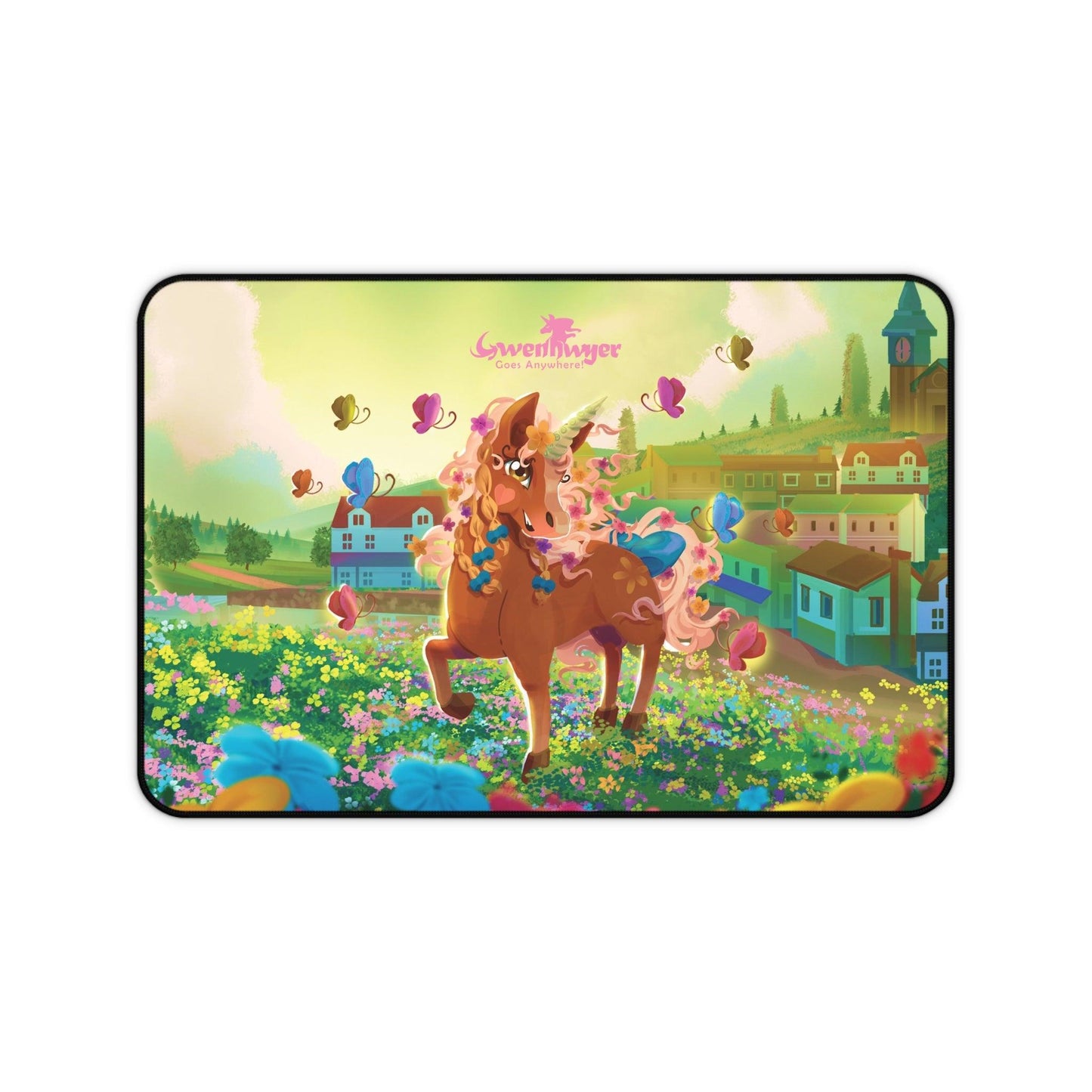 Gwenhwyer Desk Mat - Claires Unicorn Adventures