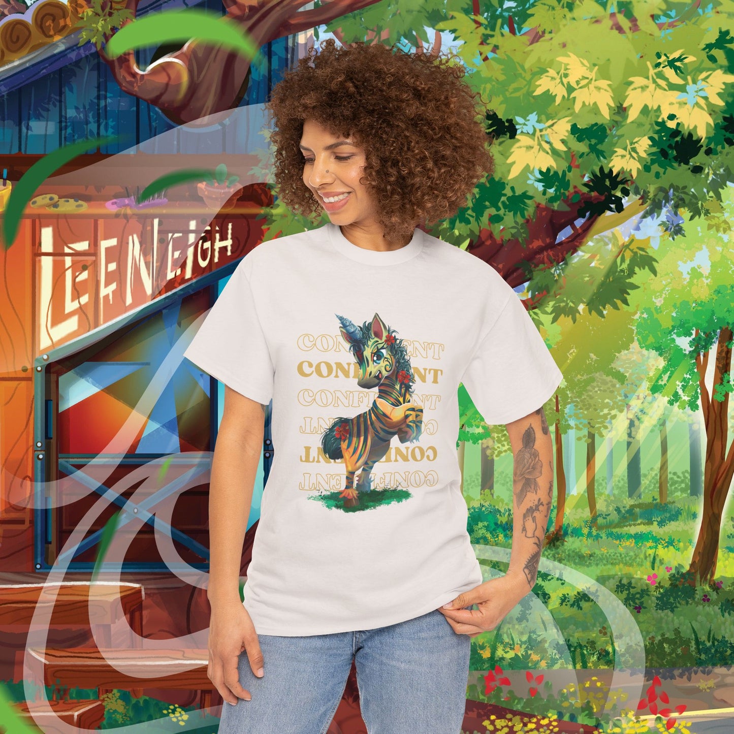 LeeNeigh Confident Unisex Heavy Cotton Tee