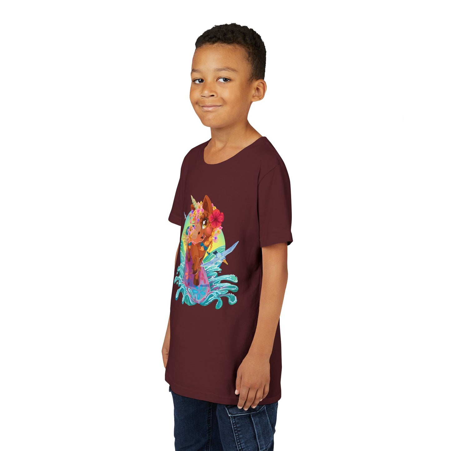 Gwenhwyer's Surfing Adventure Kids T-Shirt