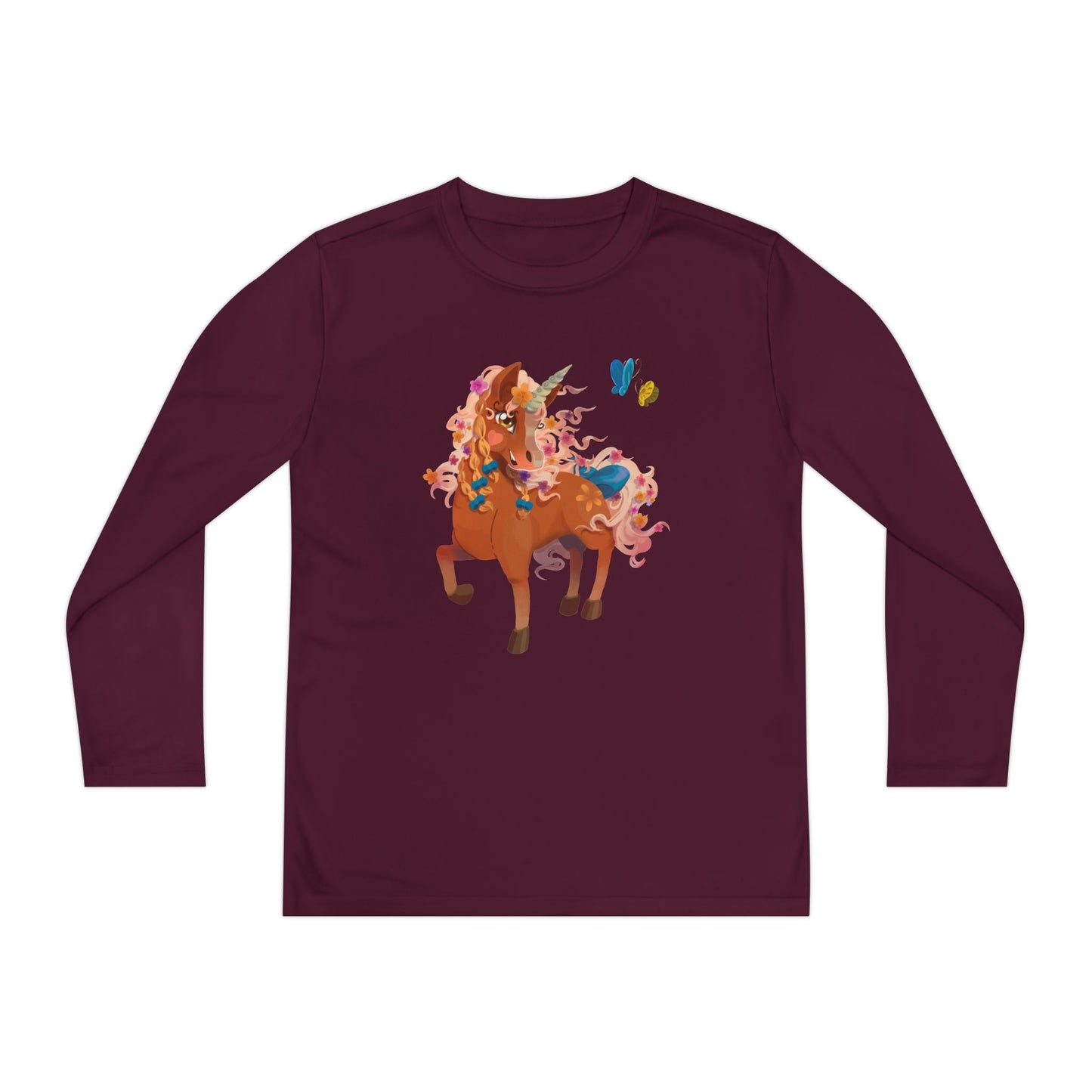 Youth Long Sleeve Tee - Gwenhwyer Unicorn