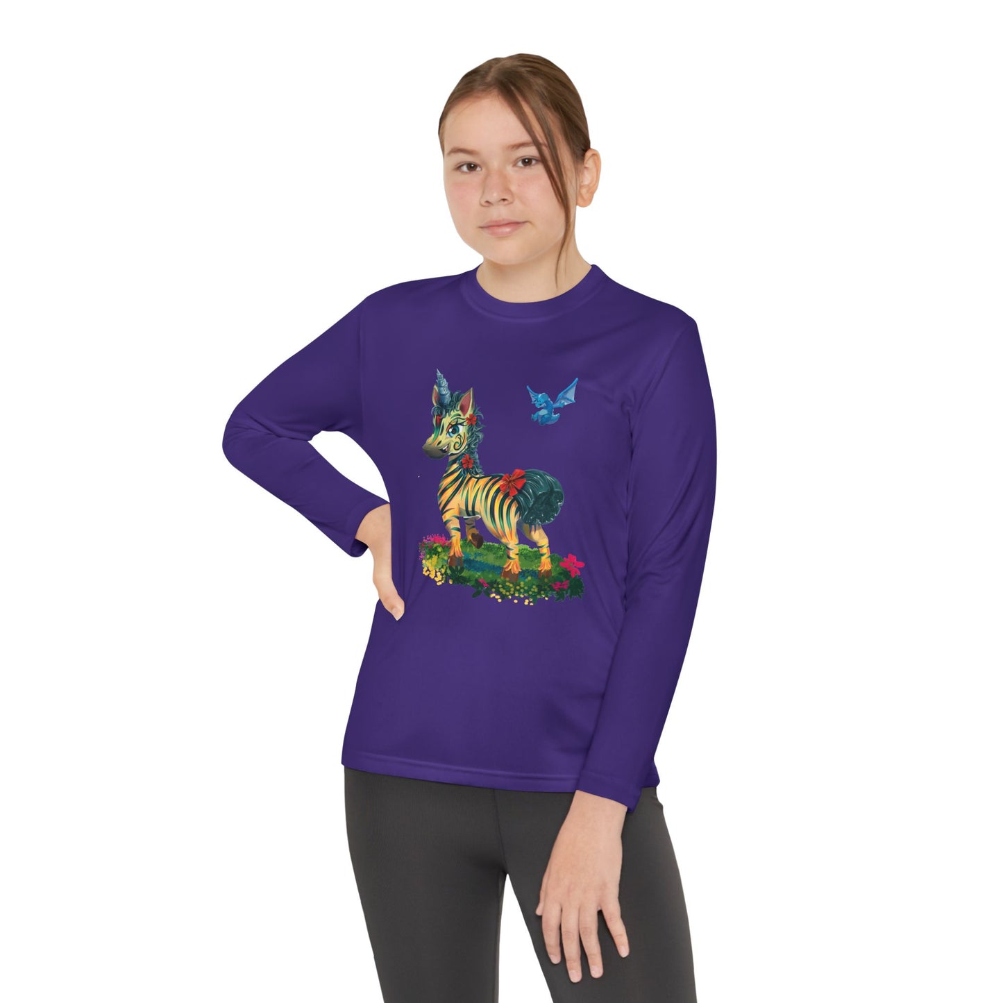 Long Sleeve Youth Tee - LeeNeigh Unicorn