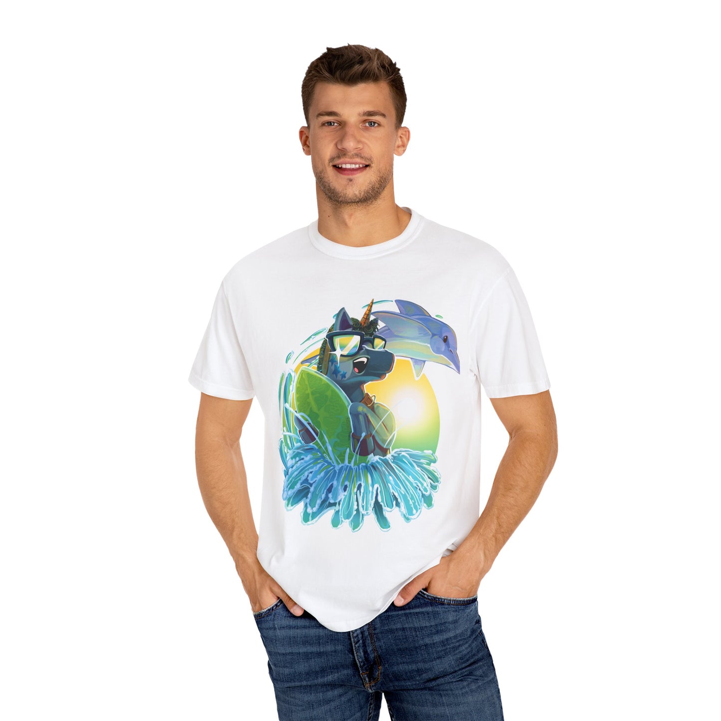 Arty Goes Surfing Unisex T-Shirt