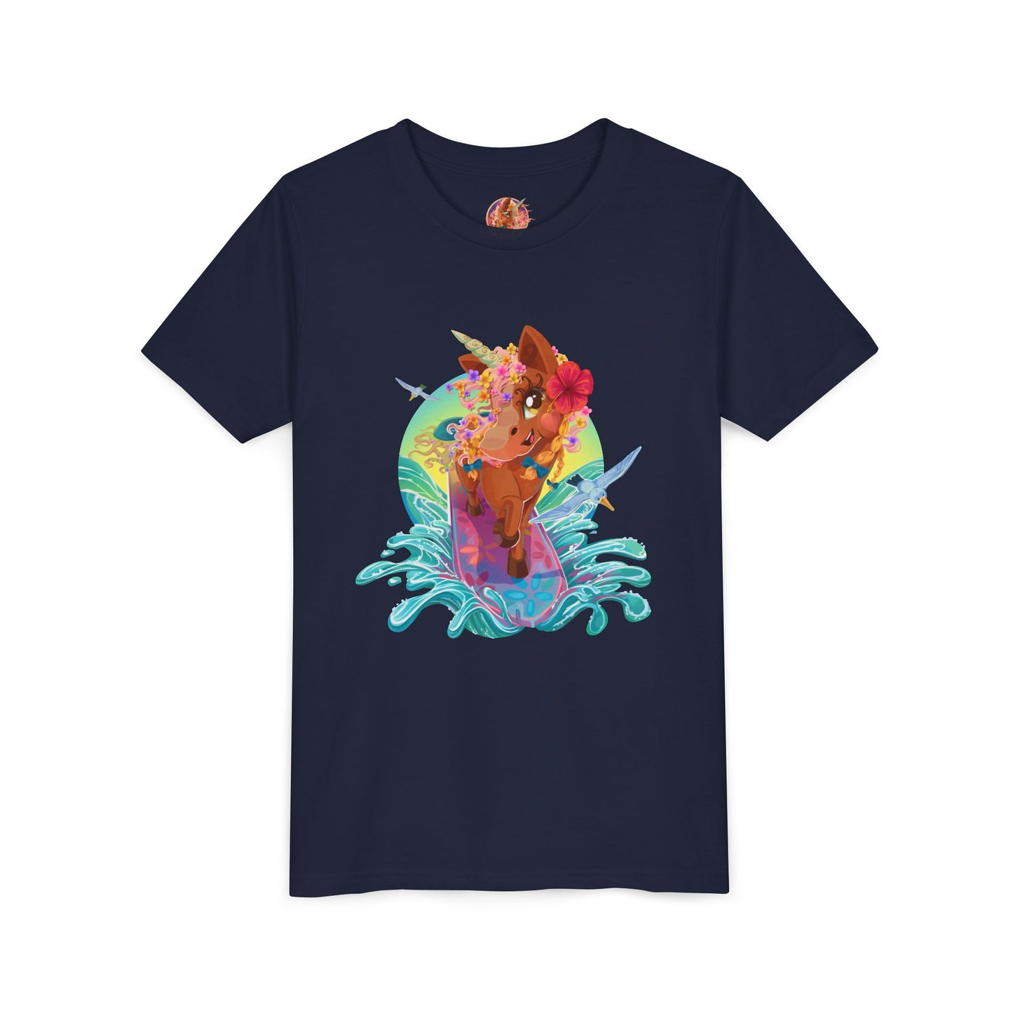 Gwenhwyer's Surfing Adventure Kids T-Shirt