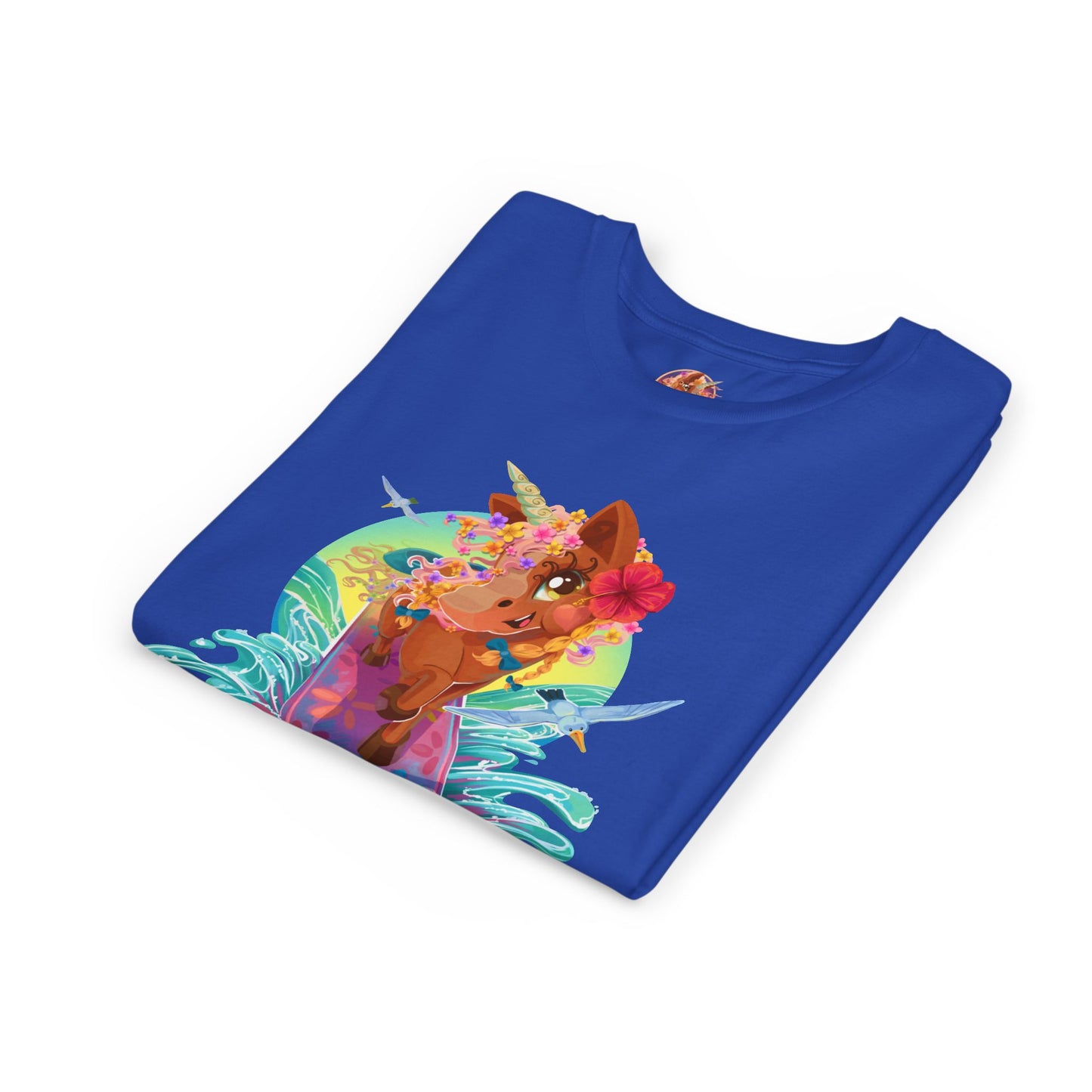 Gwenhwyer's Surfing Adventure Kids T-Shirt
