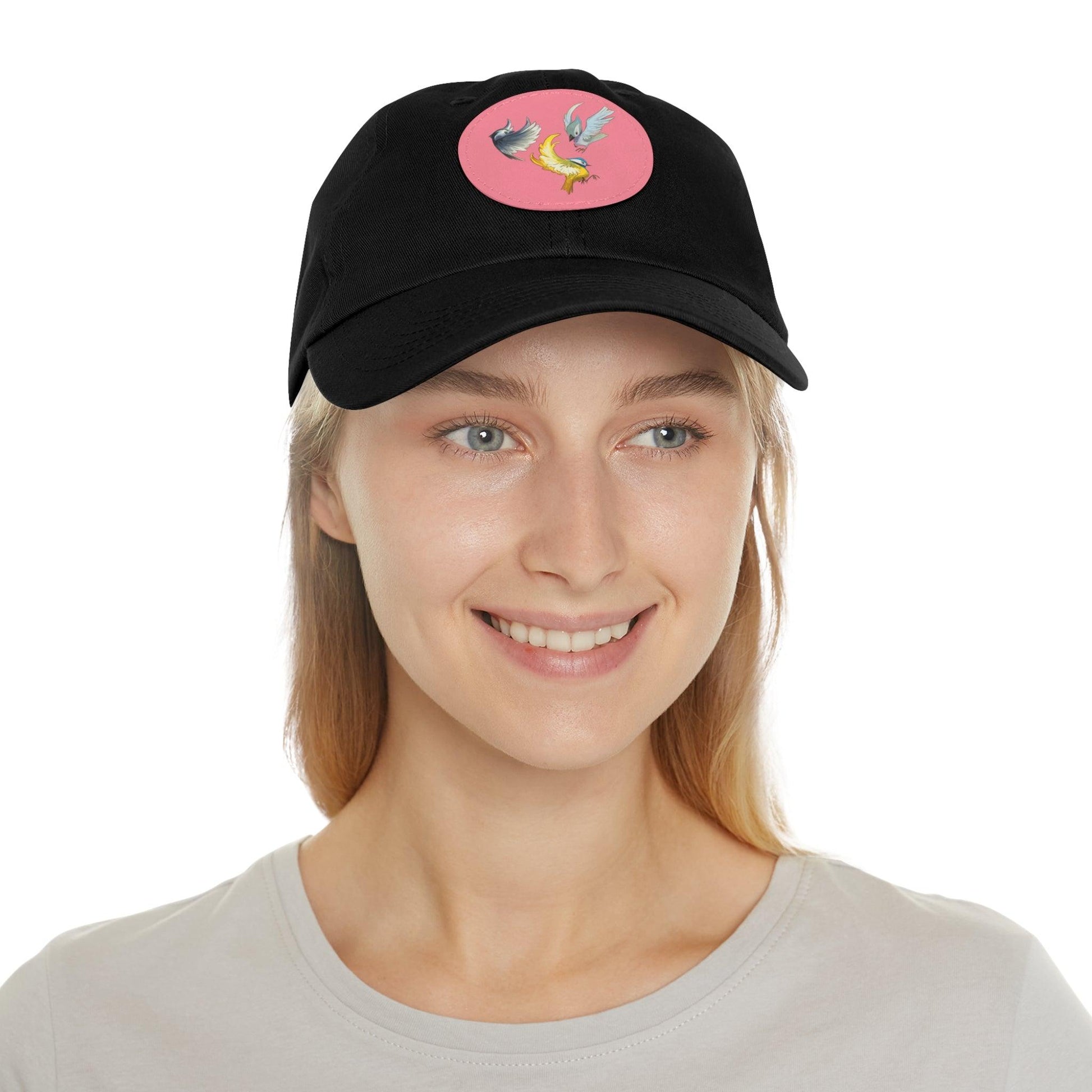 Dad Hat with Leather Patch (Round) - Claires Unicorn Adventures