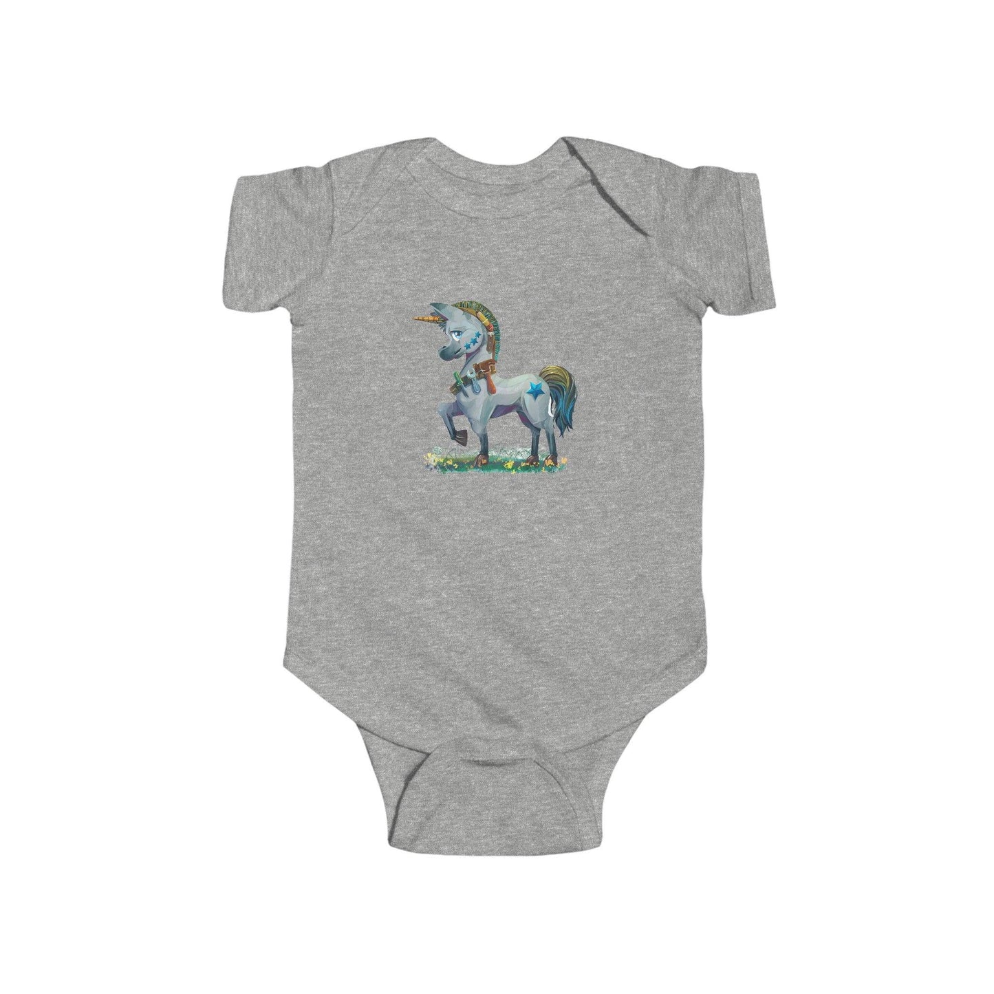 Infant Fine Jersey Bodysuit - Claires Unicorn Adventures