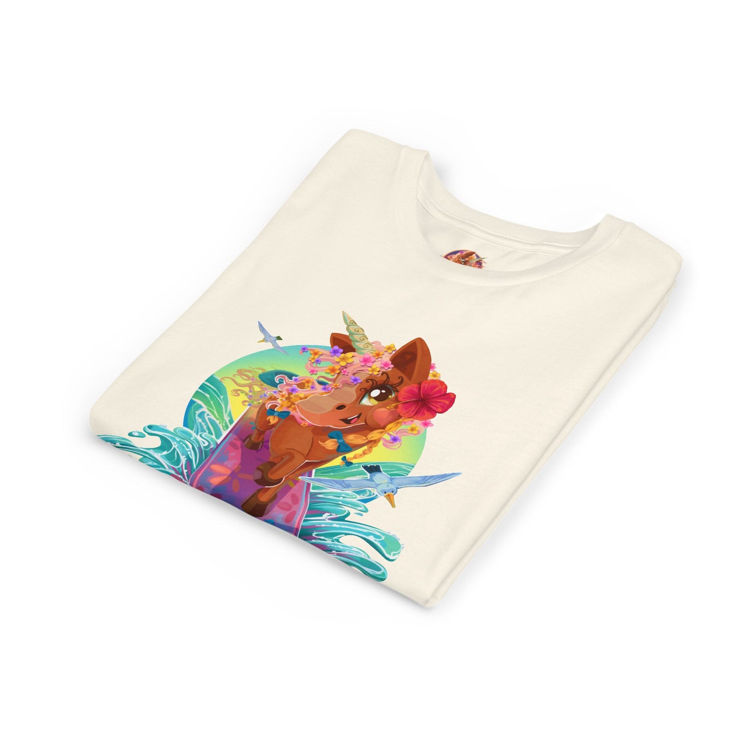 Gwenhwyer's Surfing Adventure Kids T-Shirt