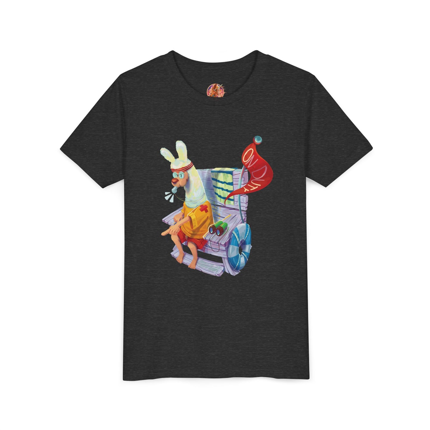 Larry the Llama Plays Lifeguard Kids T-Shirt