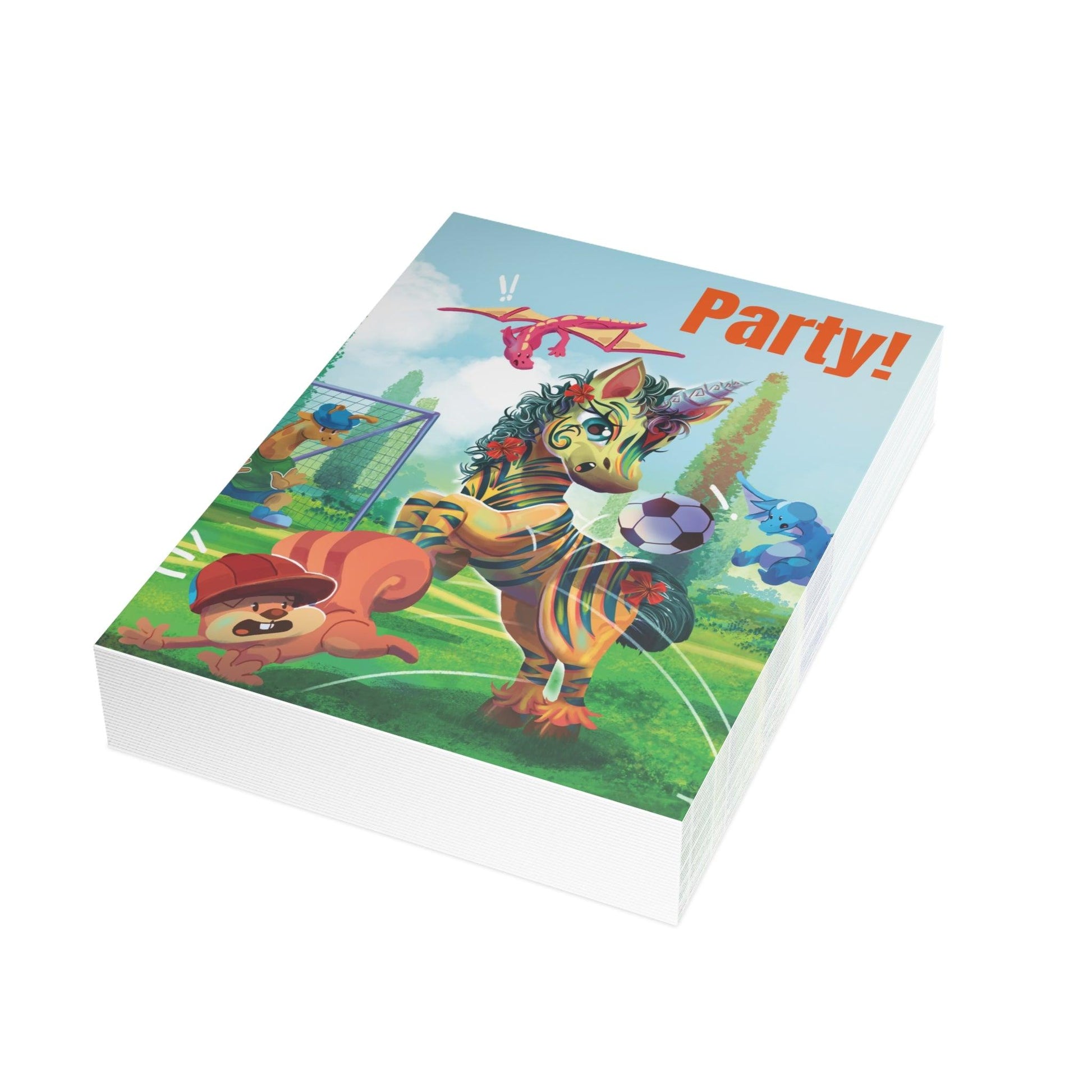 LeeNeigh Party Invitation Postcard Bundles (envelopes not included) - Claires Unicorn Adventures