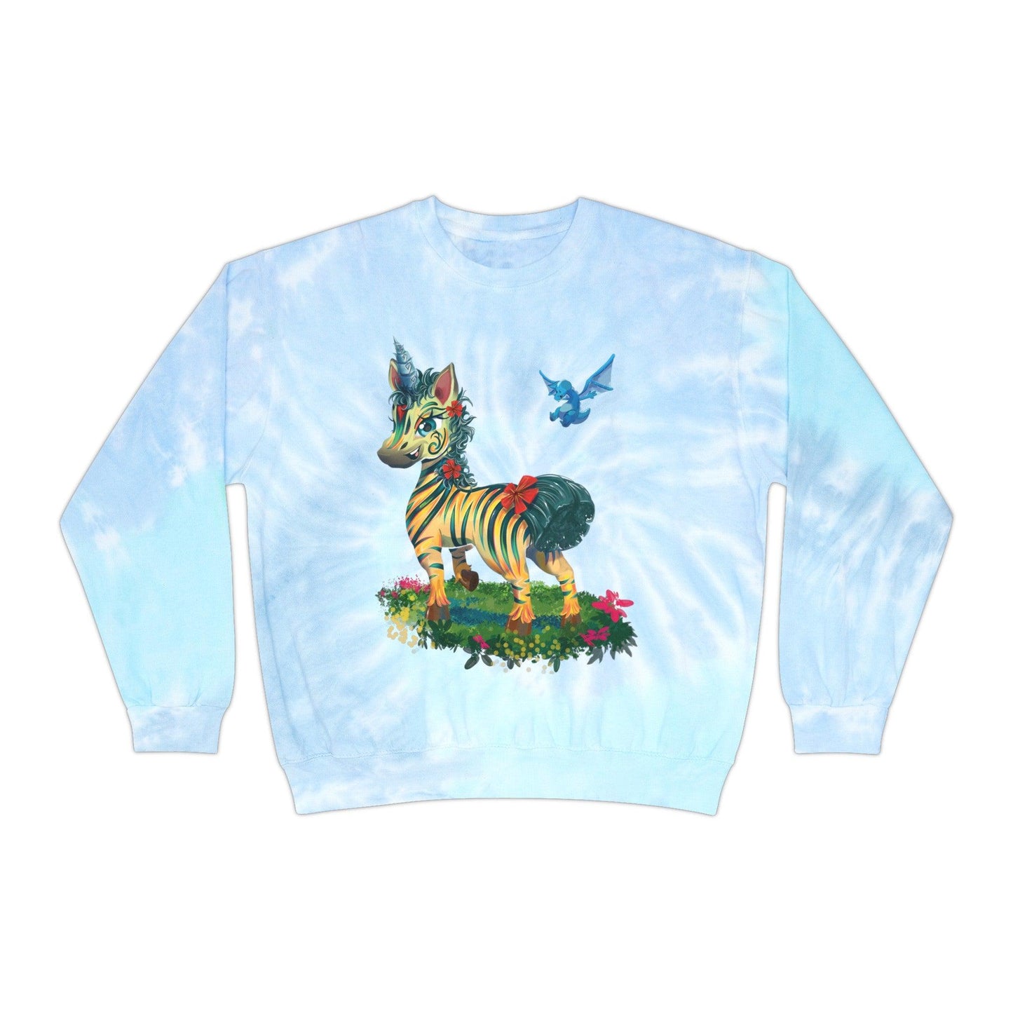 LeeNeigh Unisex Tie-Dye Sweatshirt - Claires Unicorn Adventures