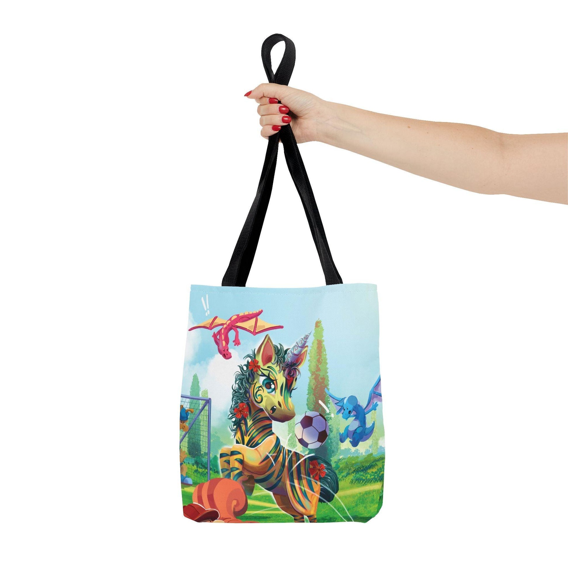 Tote Bag (AOP) - Claires Unicorn Adventures