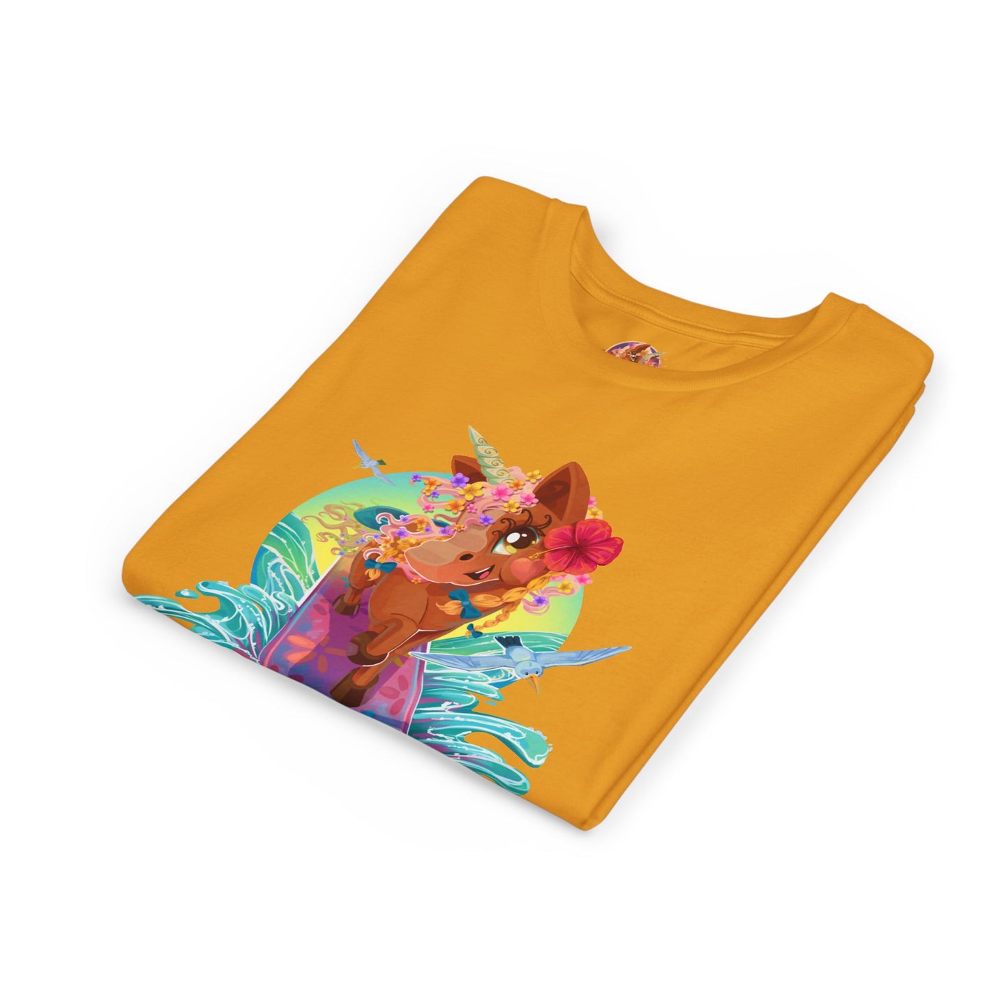 Gwenhwyer's Surfing Adventure Kids T-Shirt