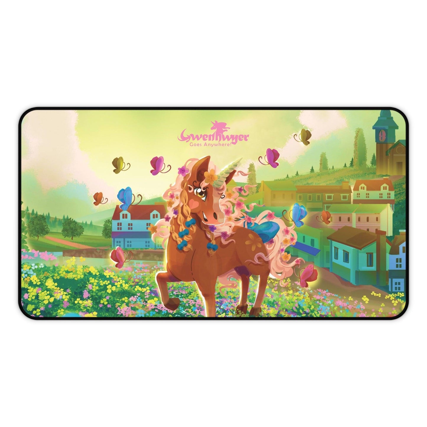 Gwenhwyer Desk Mat - Claires Unicorn Adventures