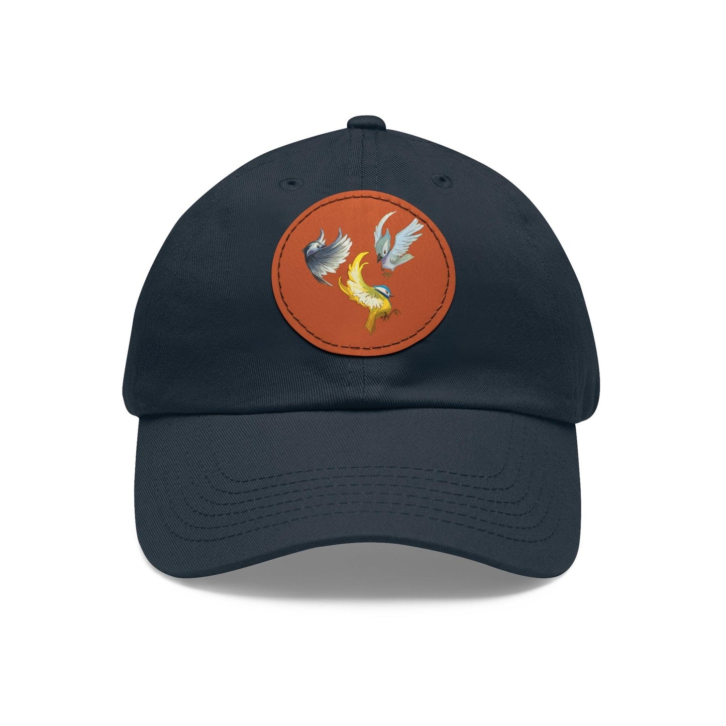 Dad Hat with Leather Patch (Round) - Claires Unicorn Adventures