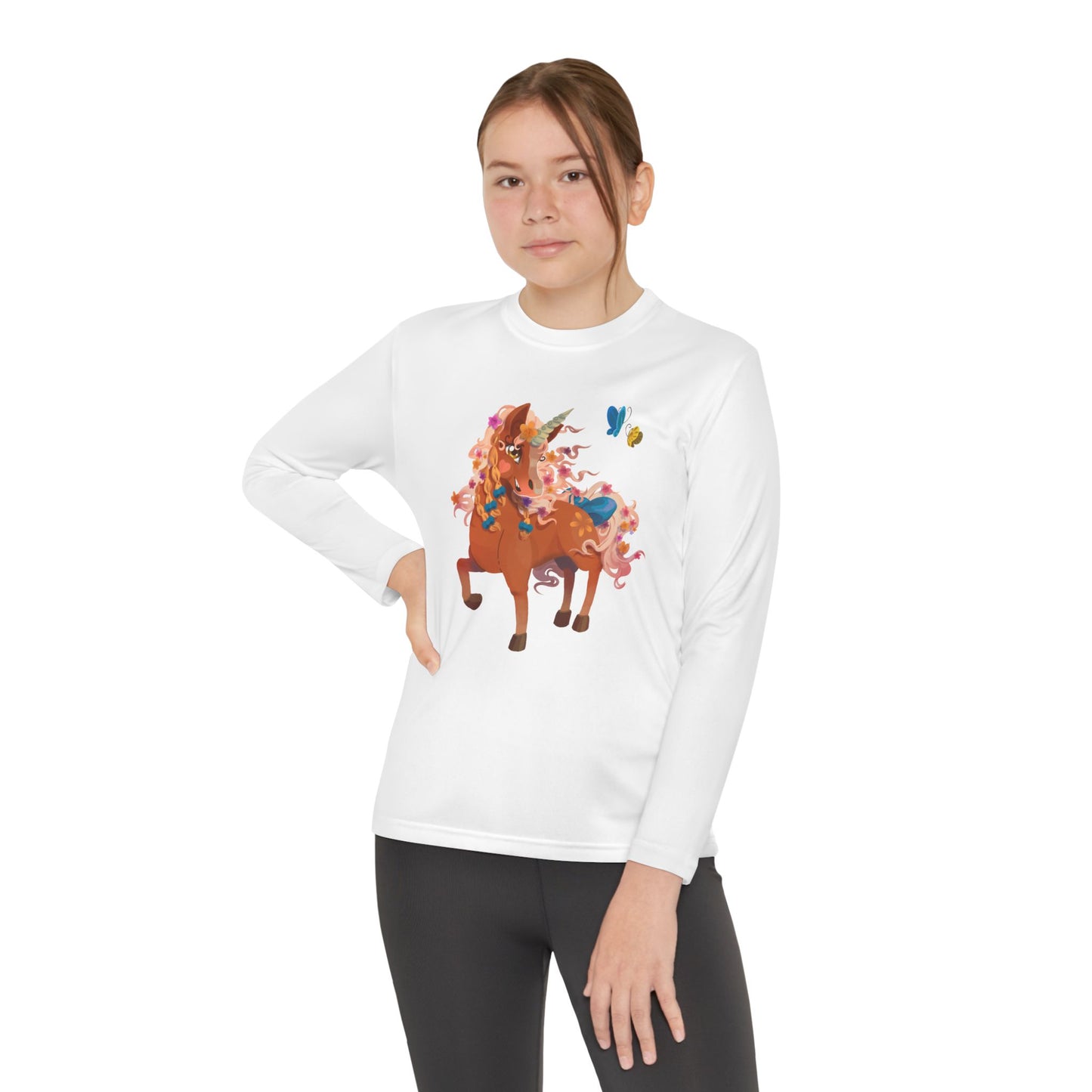 Youth Long Sleeve Tee - Gwenhwyer Unicorn
