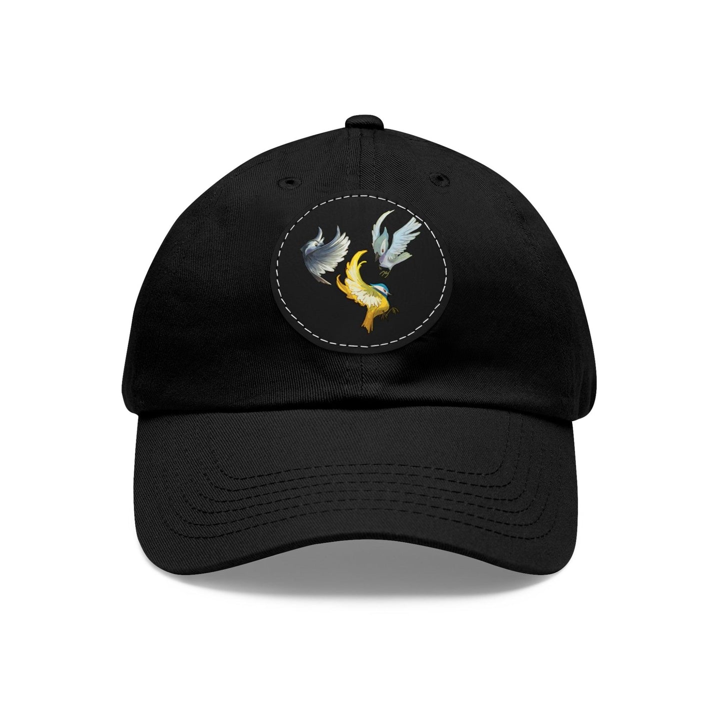 Dad Hat with Leather Patch (Round) - Claires Unicorn Adventures