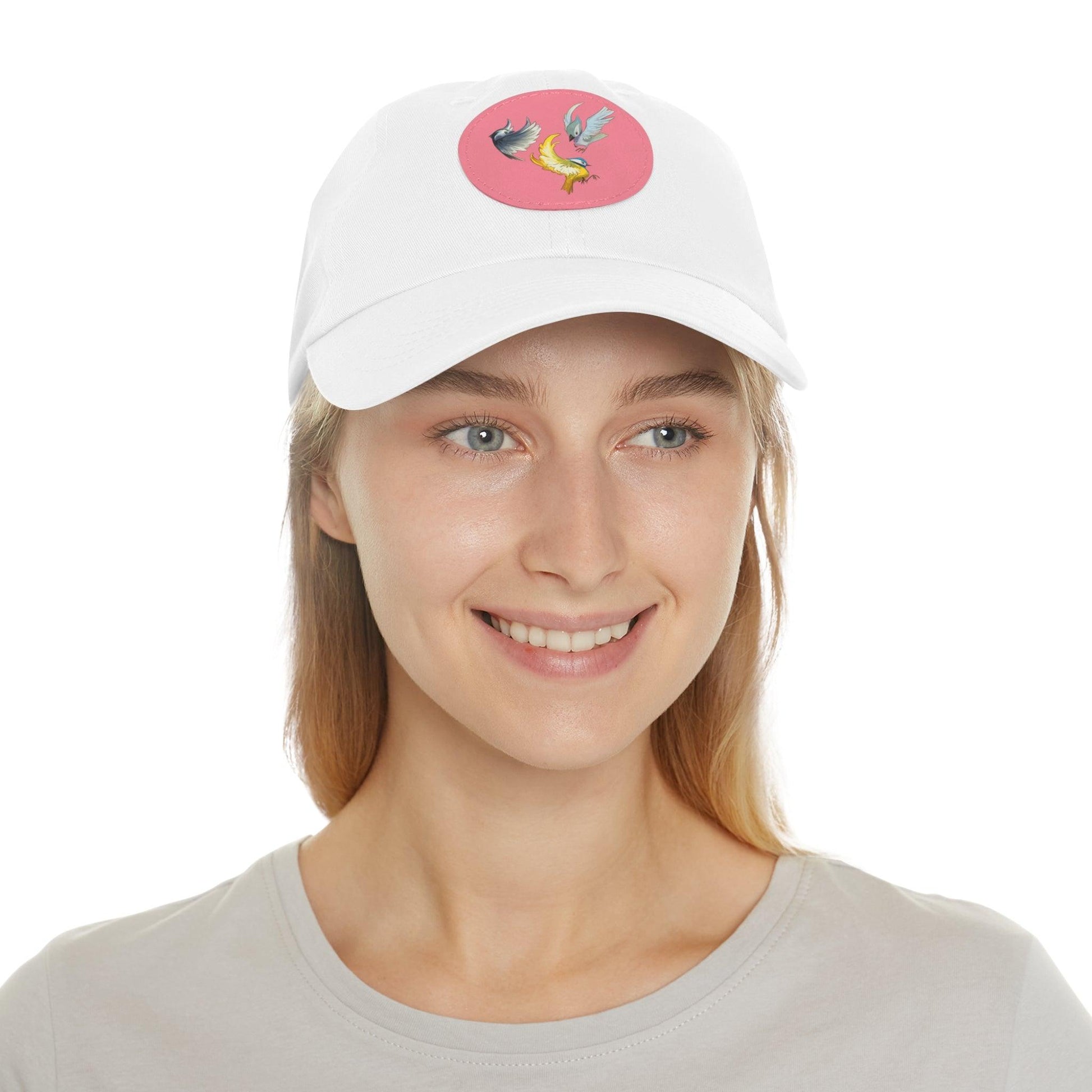 Dad Hat with Leather Patch (Round) - Claires Unicorn Adventures