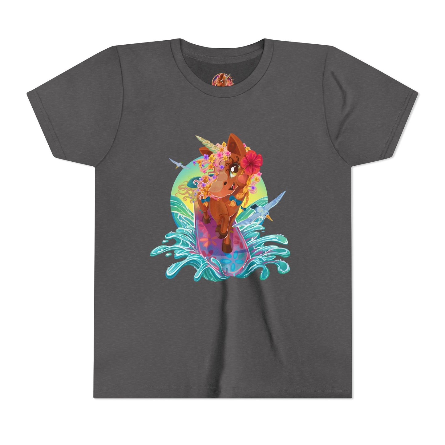 Gwenhwyer's Surfing Adventure Kids T-Shirt