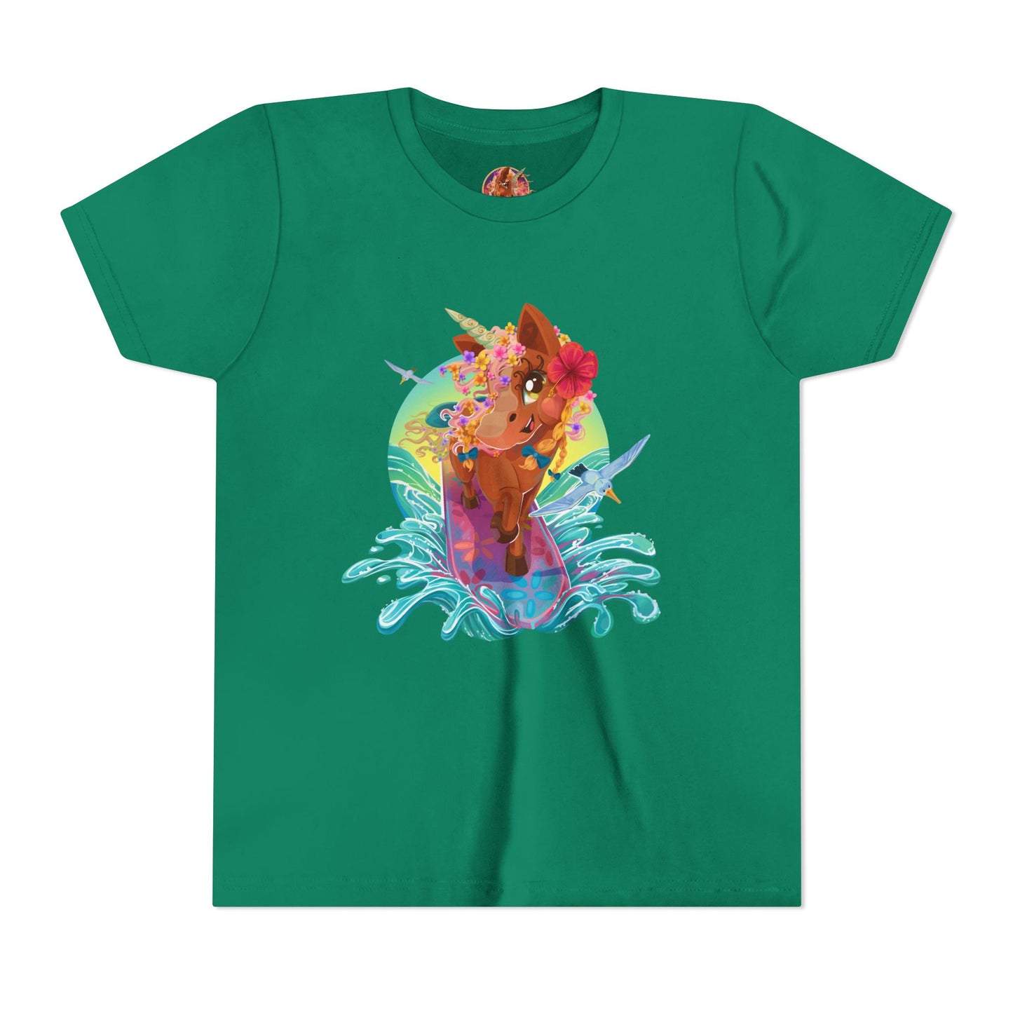 Gwenhwyer's Surfing Adventure Kids T-Shirt