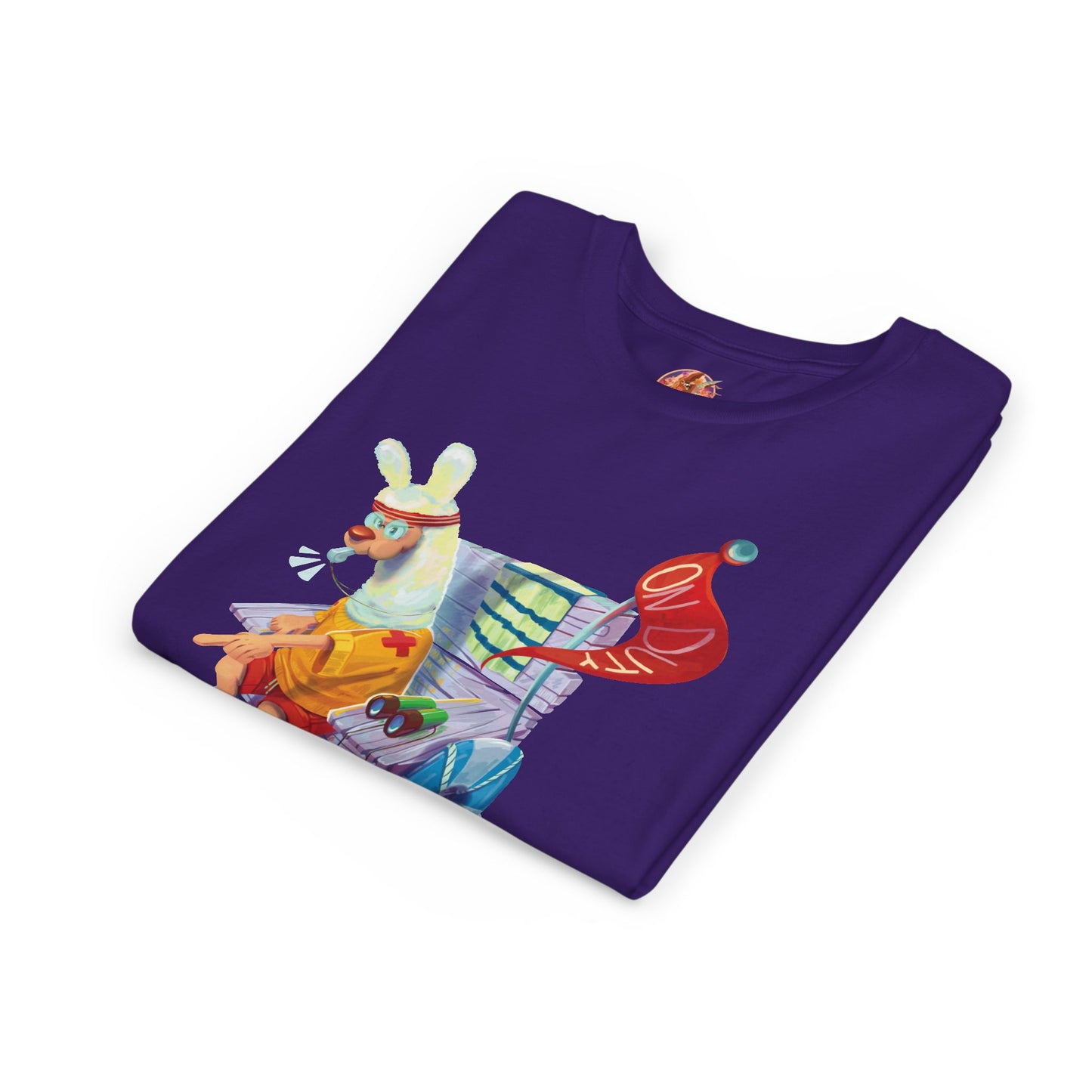 Larry the Llama Plays Lifeguard Kids T-Shirt