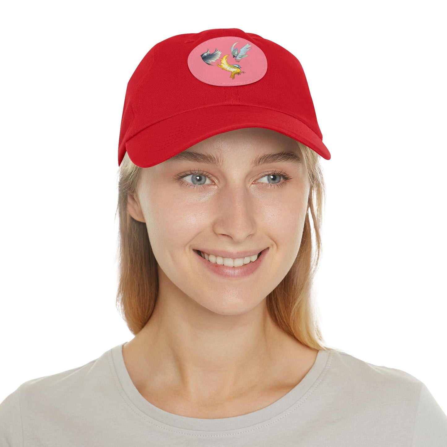 Dad Hat with Leather Patch (Round) - Claires Unicorn Adventures