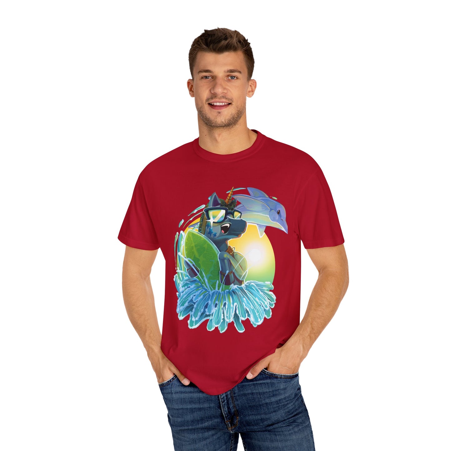 Arty Goes Surfing Unisex T-Shirt