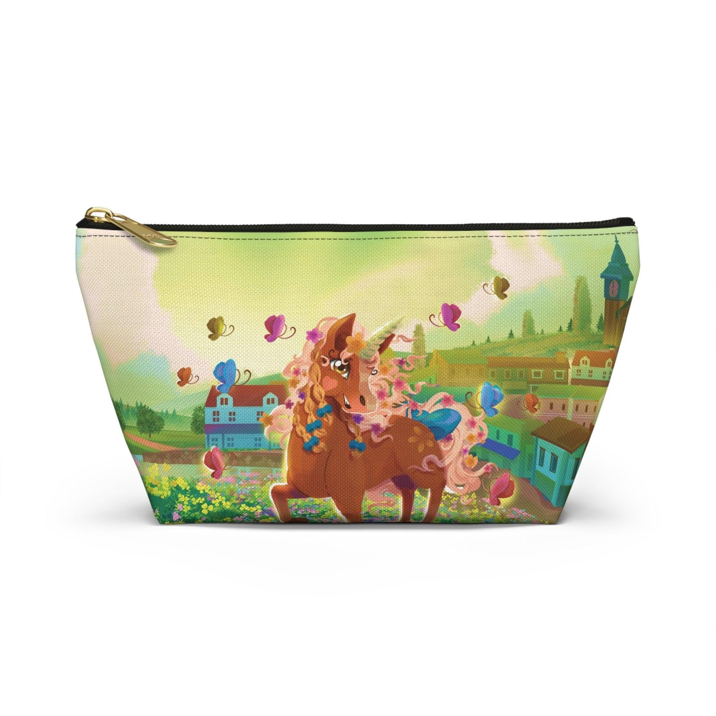 Gwenhwyer Accessory Pouch w T-bottom - Claires Unicorn Adventures