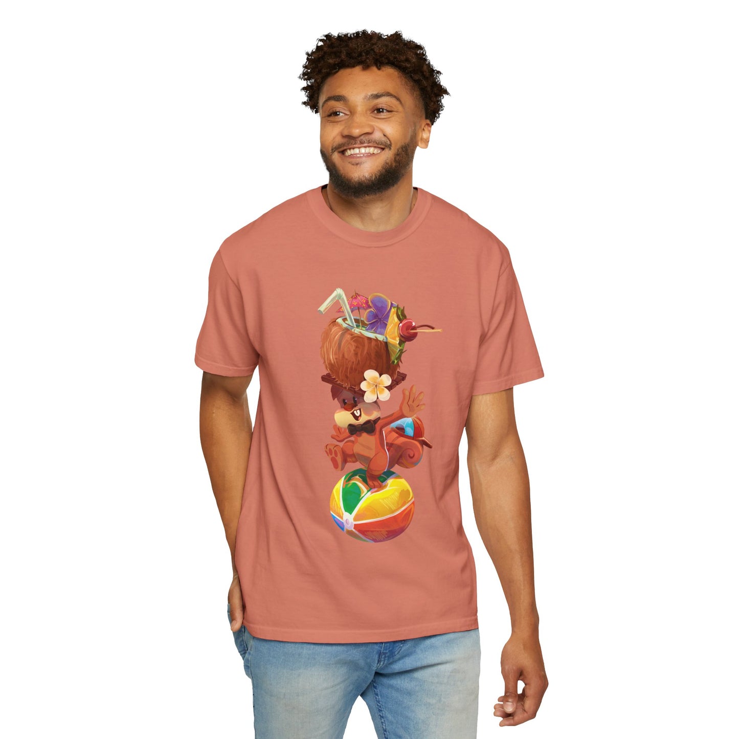 Tyrone the Squirrel Beach Ball Balancing Act Unisex T-Shirt