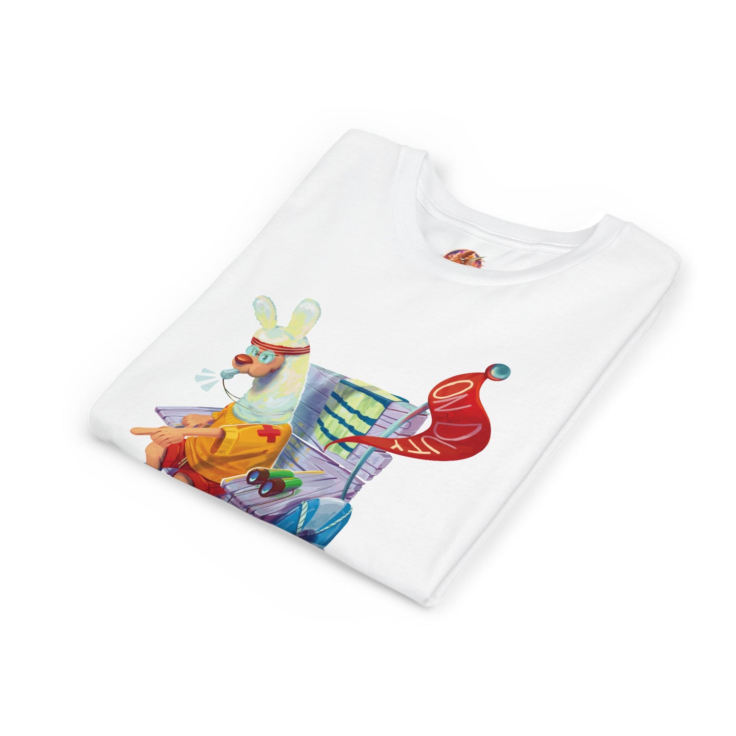 Larry the Llama Plays Lifeguard Kids T-Shirt