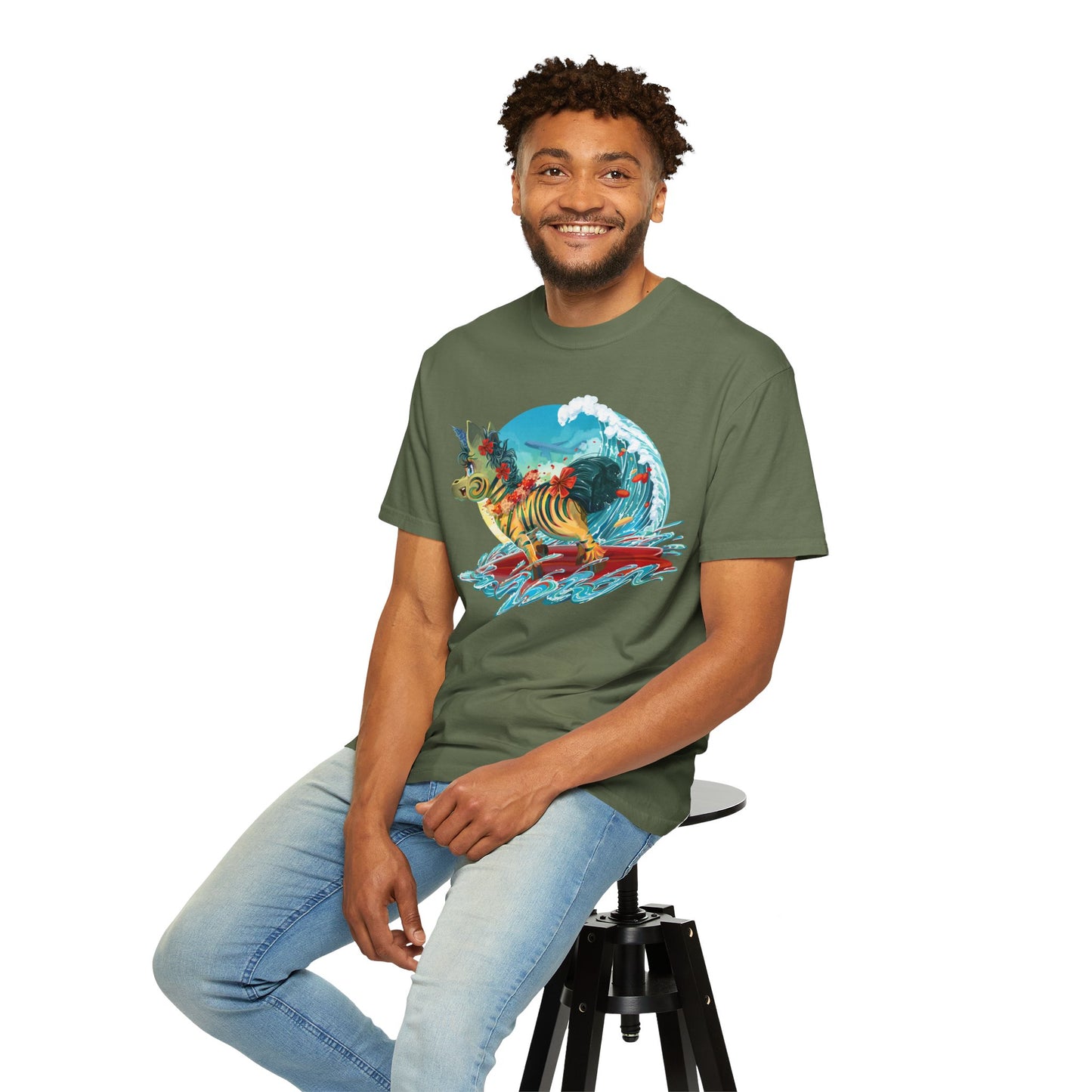 LeeNeigh Goes Surfing Unisex T-shirt