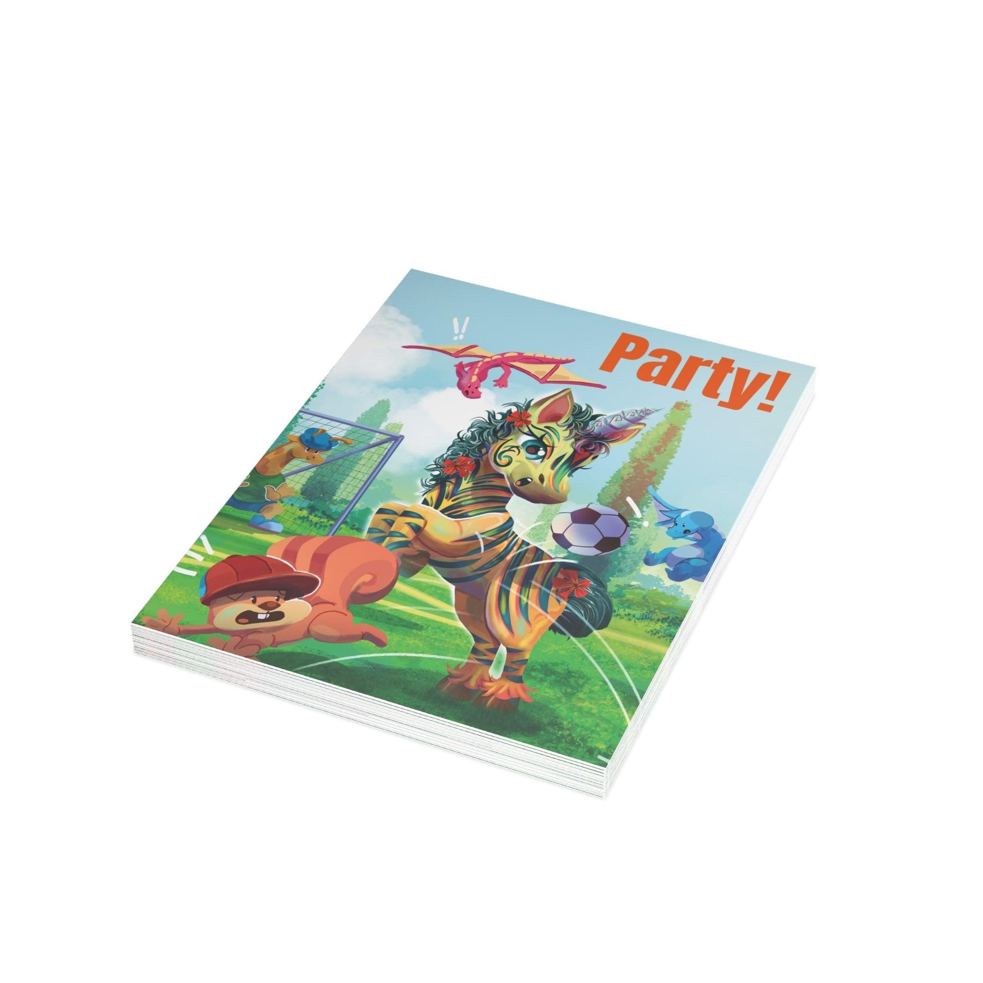 LeeNeigh Party Invitation Postcard Bundles (envelopes not included) - Claires Unicorn Adventures