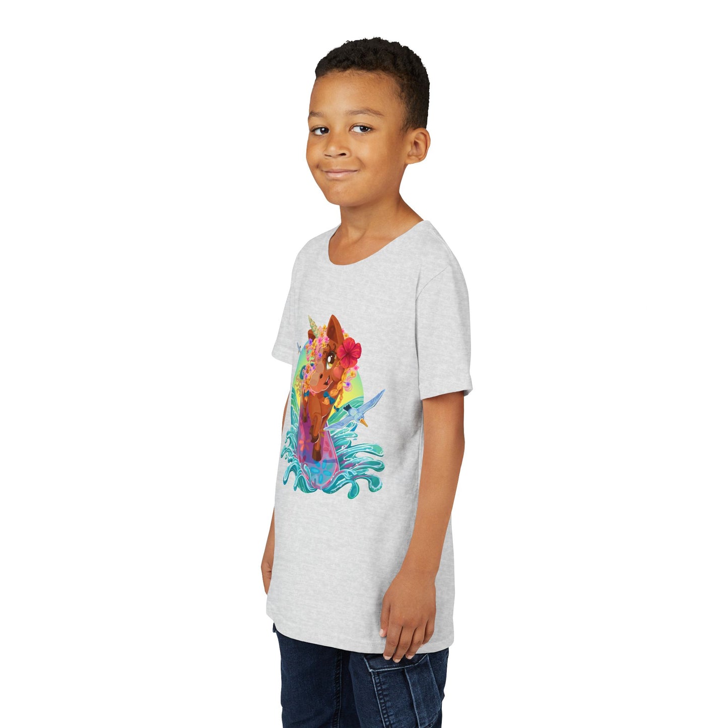 Gwenhwyer's Surfing Adventure Kids T-Shirt