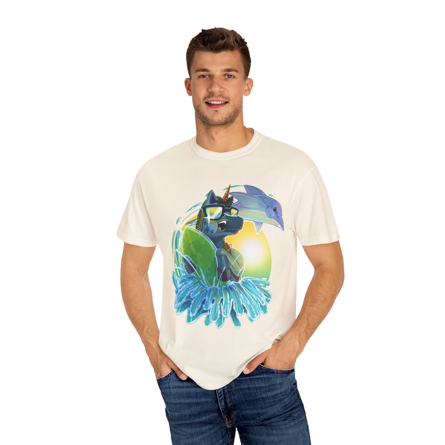 Arty Goes Surfing Unisex T-Shirt