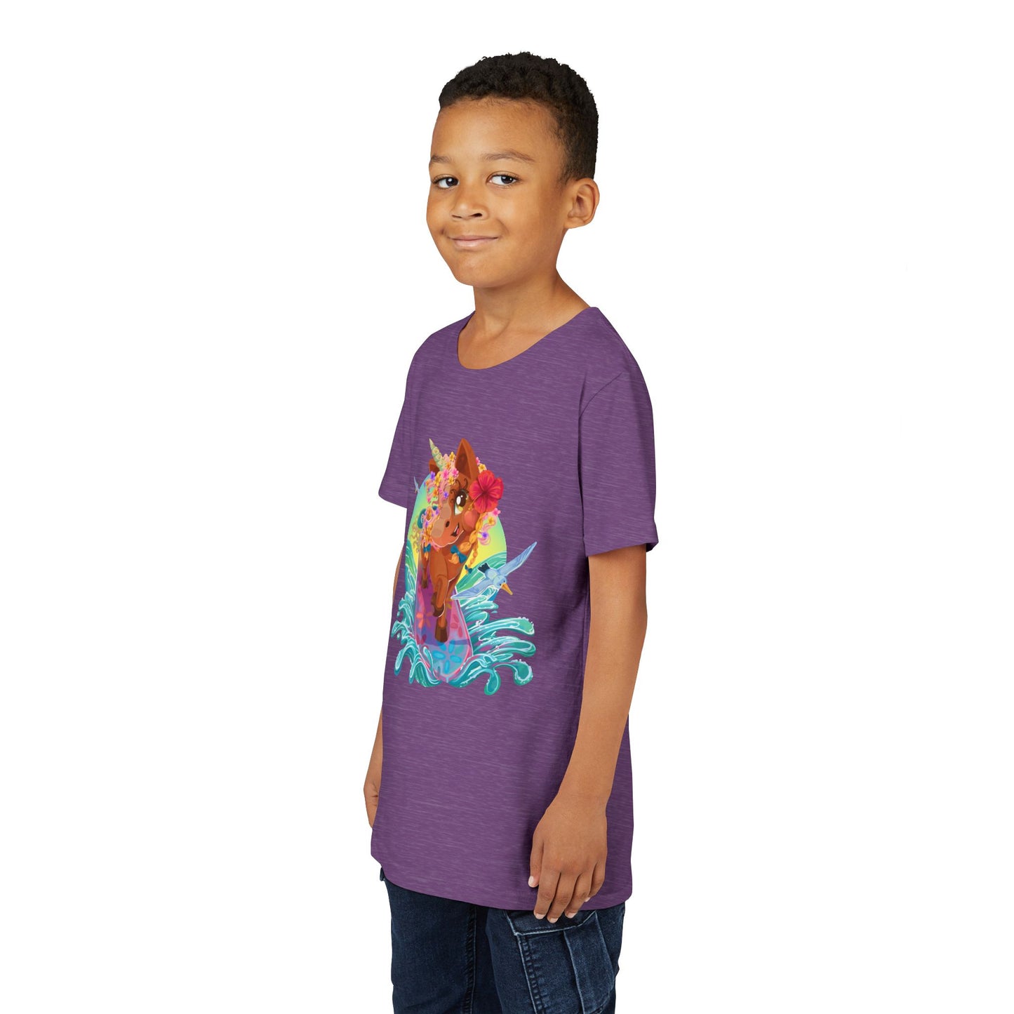 Gwenhwyer's Surfing Adventure Kids T-Shirt