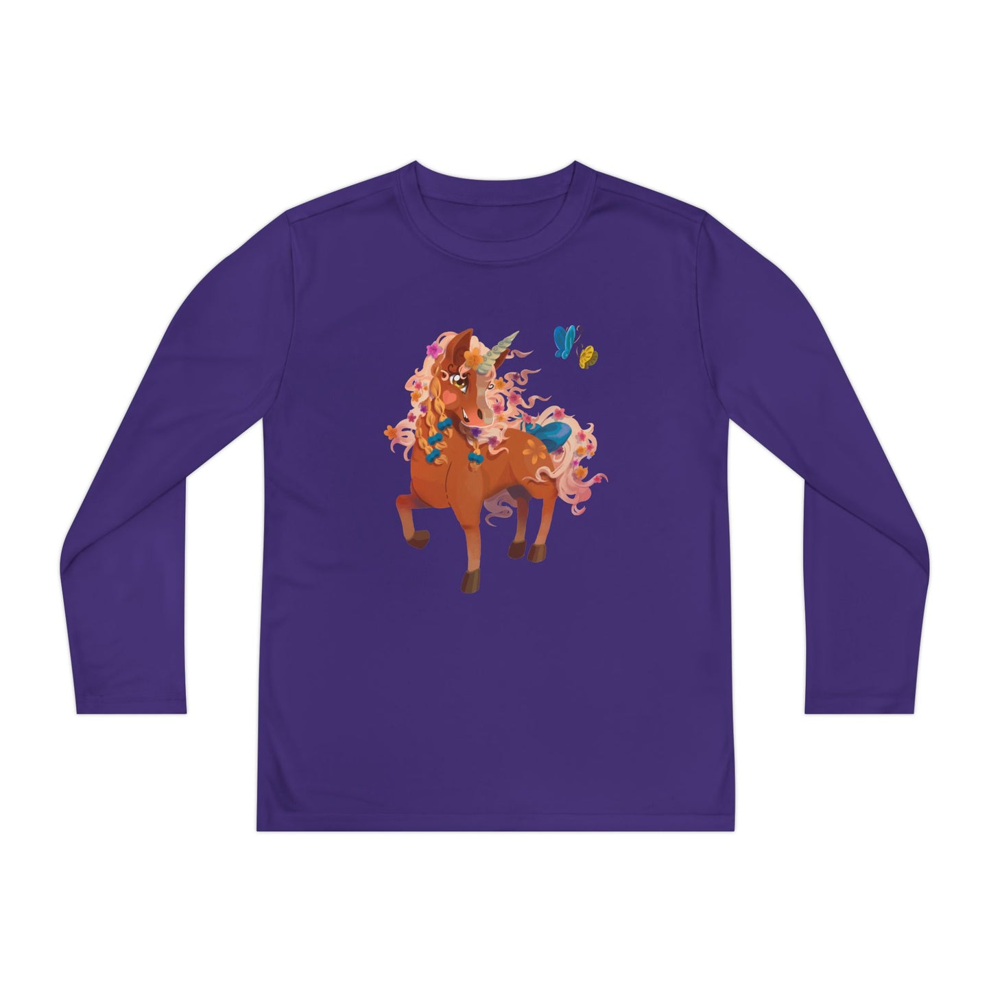 Youth Long Sleeve Tee - Gwenhwyer Unicorn