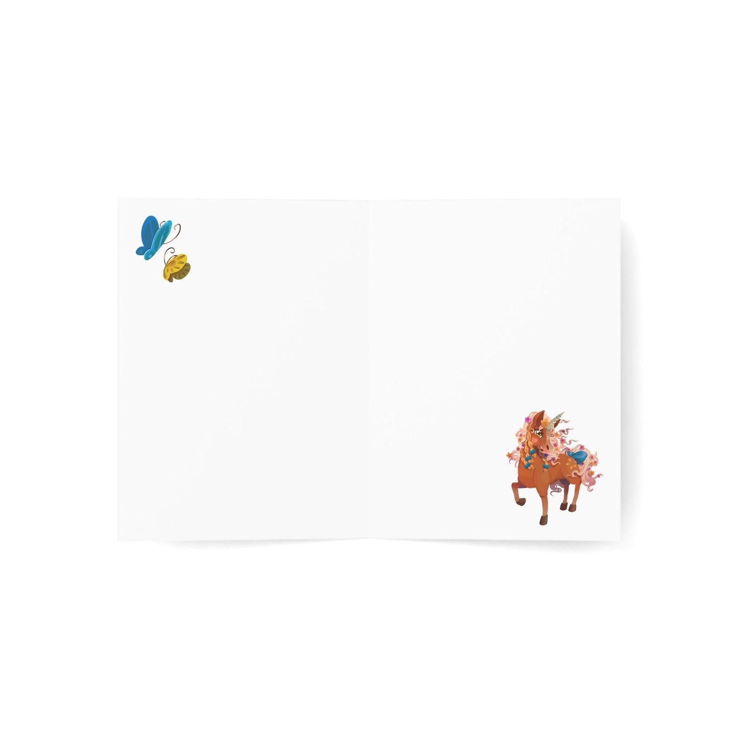 Gwenhwyer Greeting Cards (1, 10, 30, and 50pcs) - Claires Unicorn Adventures