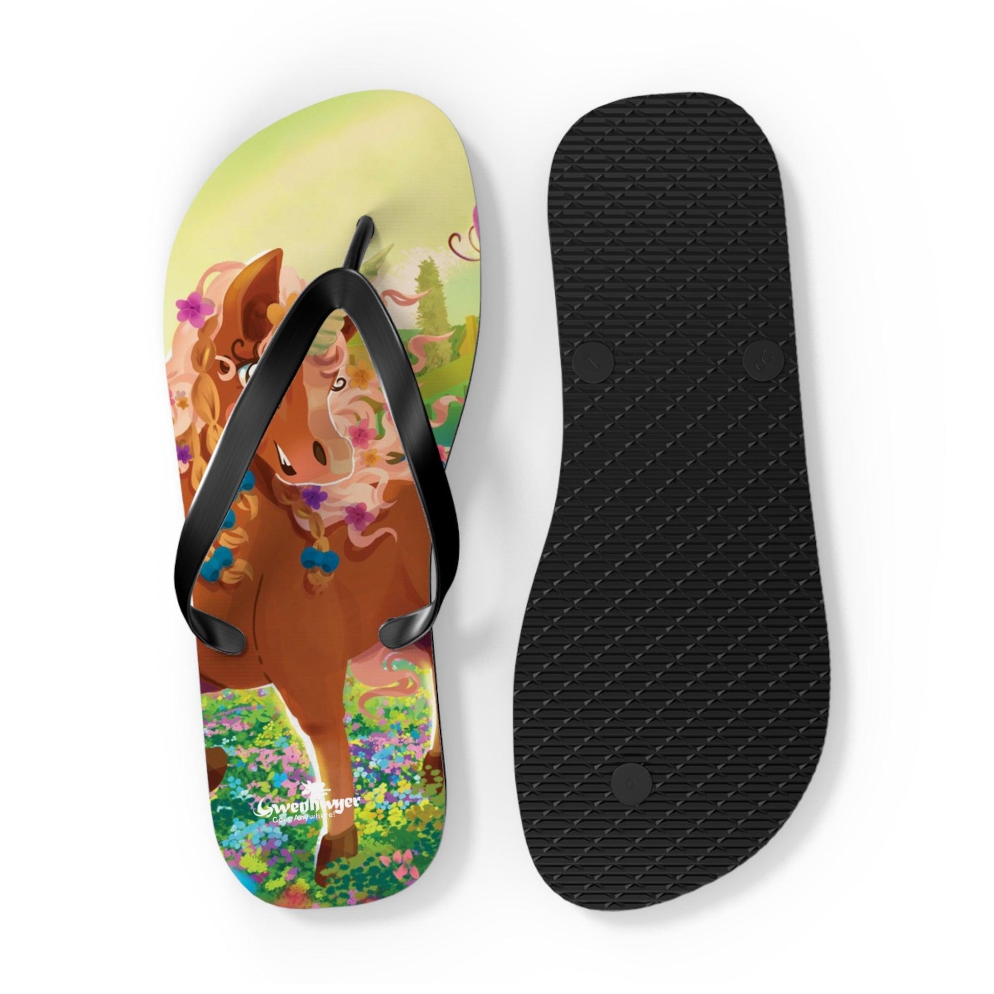 Gwenhwyer Flip Flops - Claires Unicorn Adventures