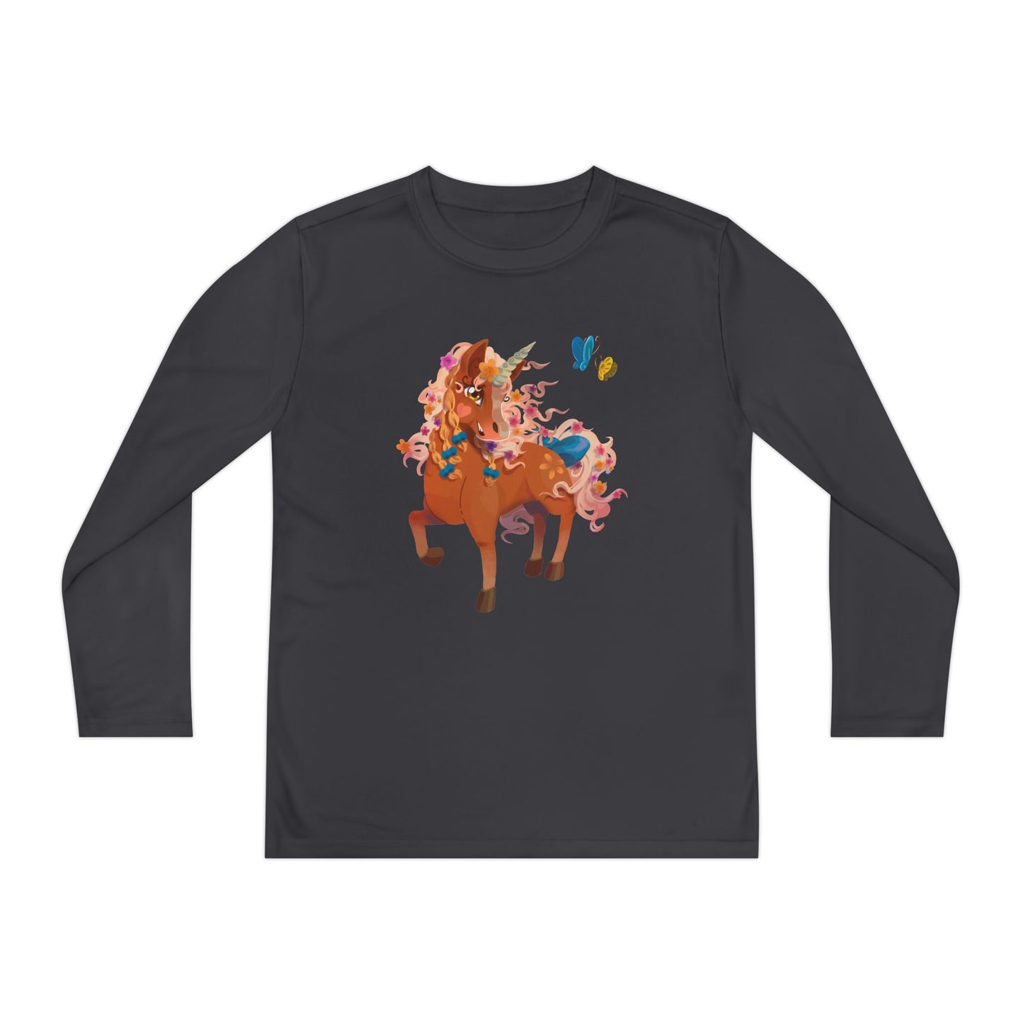 Youth Long Sleeve Tee - Gwenhwyer Unicorn