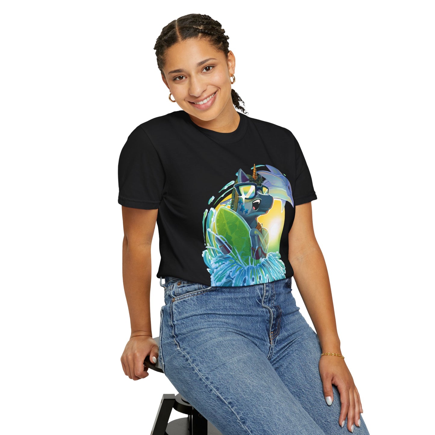 Arty Goes Surfing Unisex T-Shirt