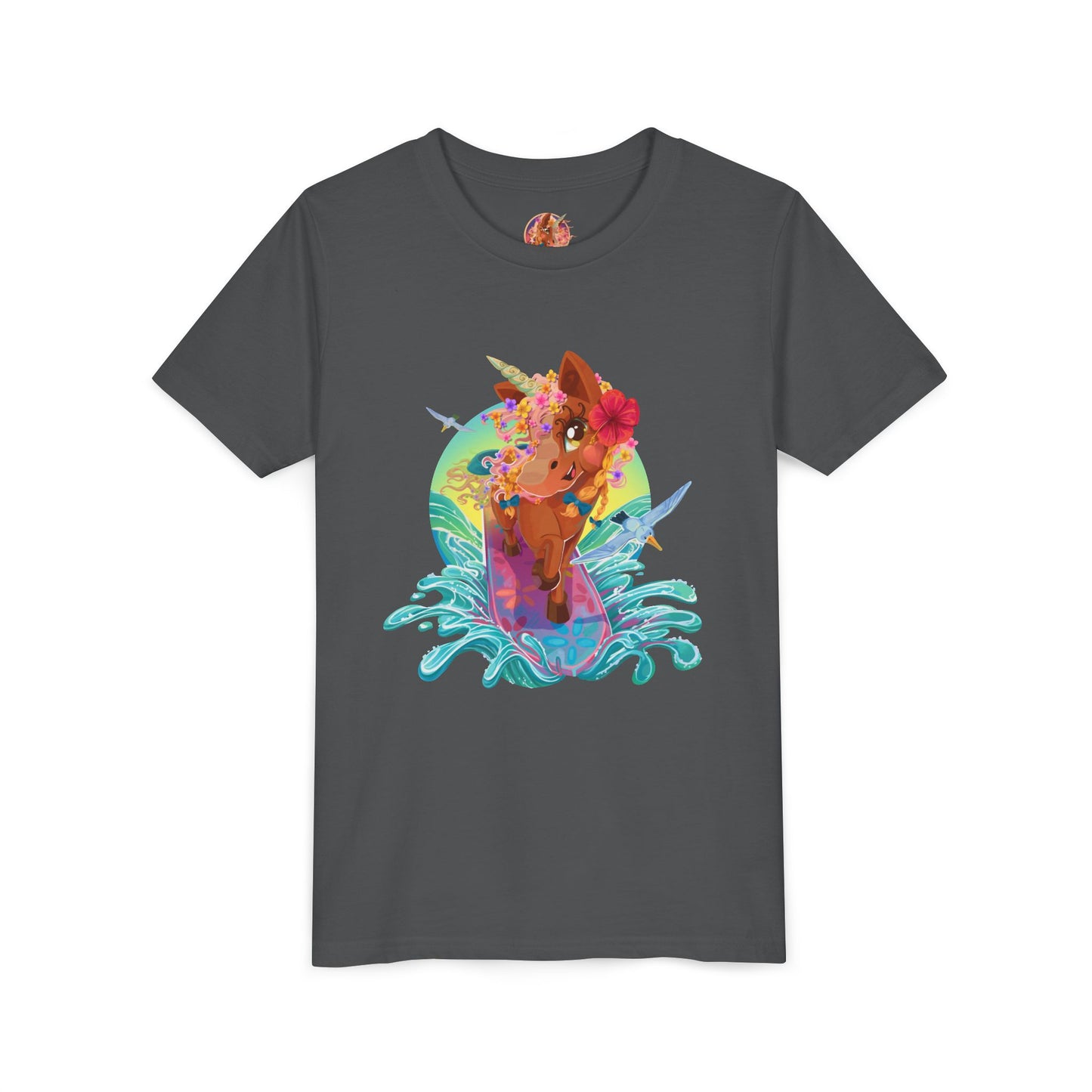 Gwenhwyer's Surfing Adventure Kids T-Shirt